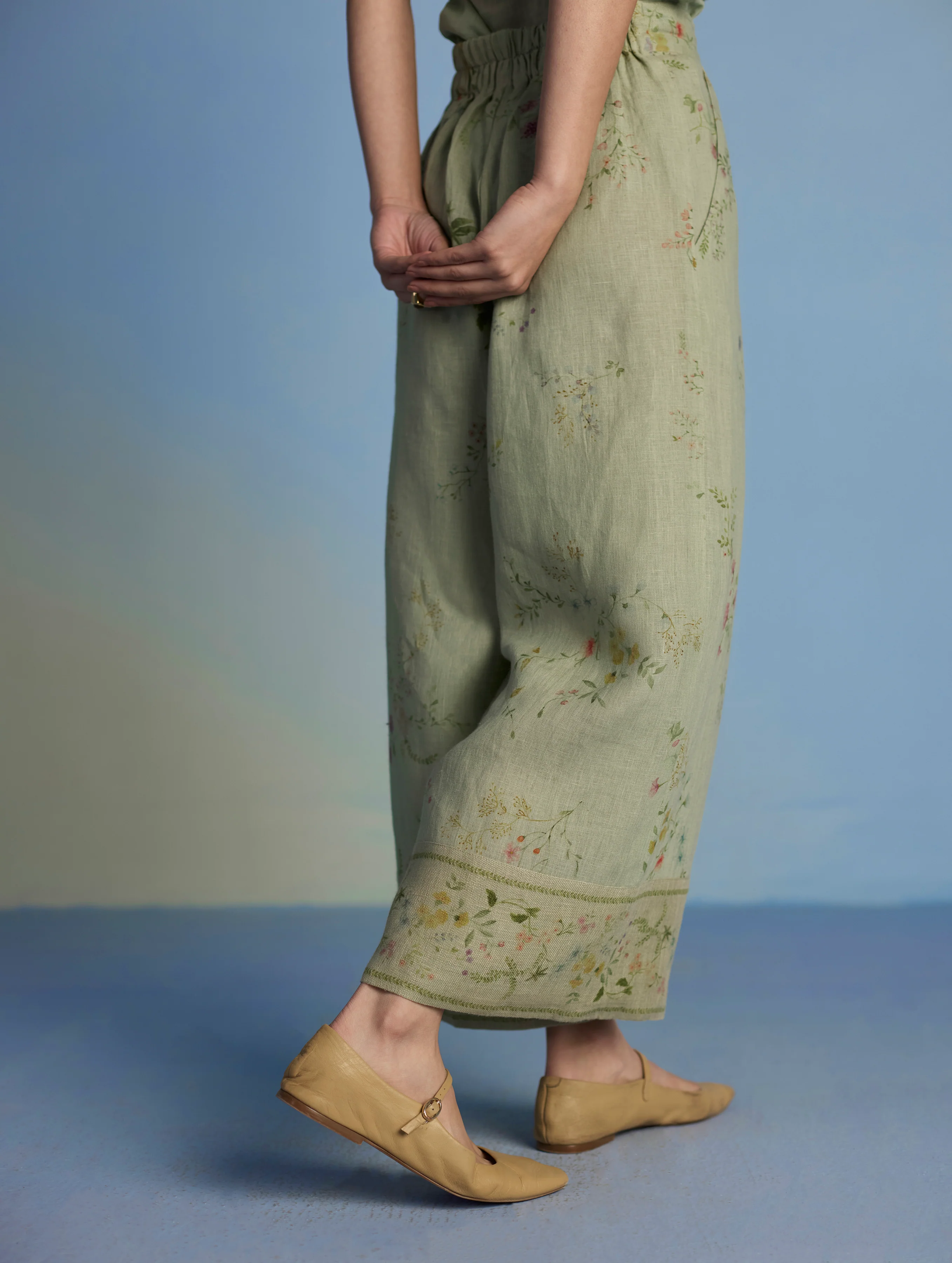 Alila Hand-Embroidered Co-ord Set - Mint - Image 9