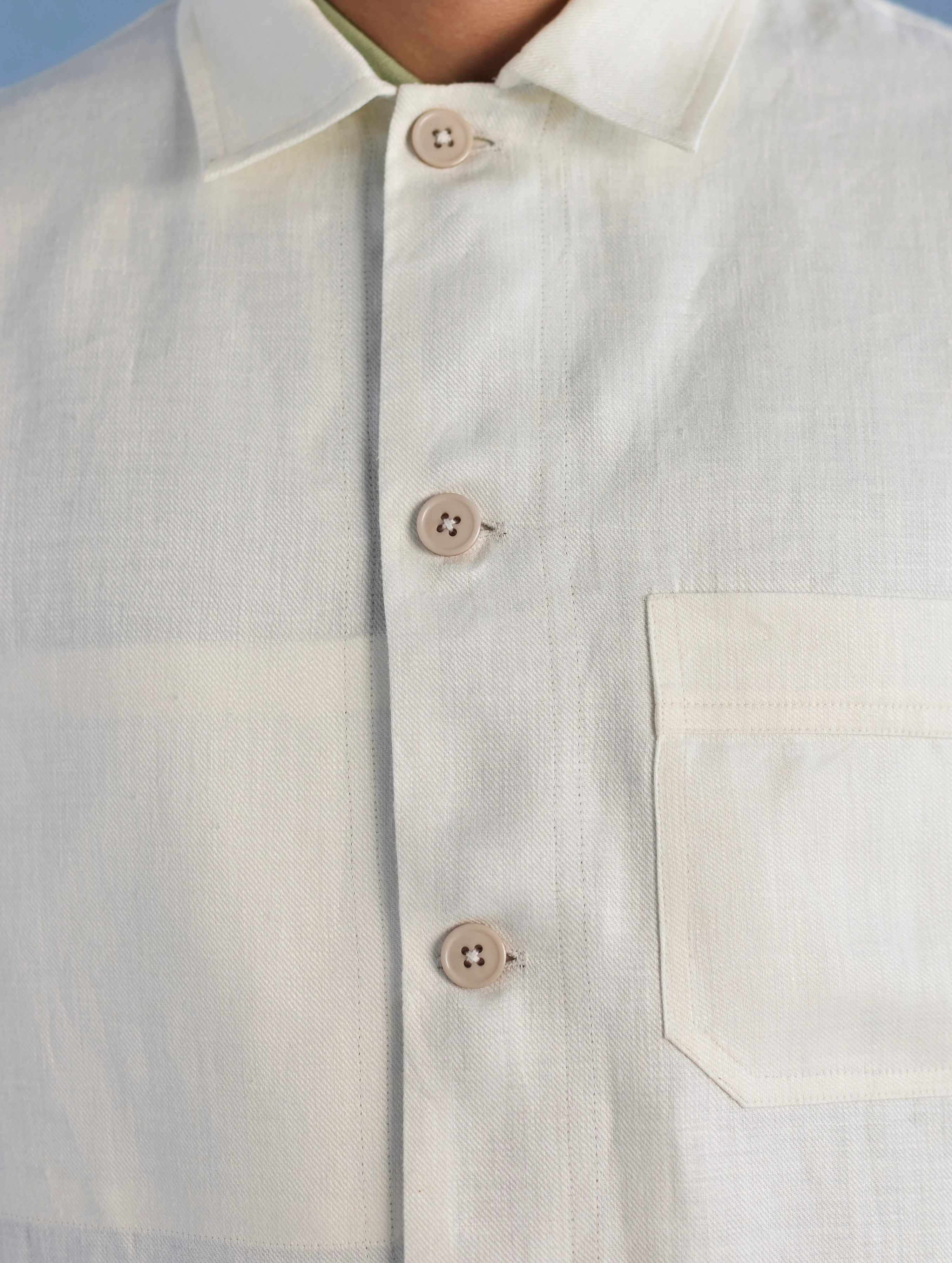 Ansh Forever Linen Shacket - Ivory - Image 10