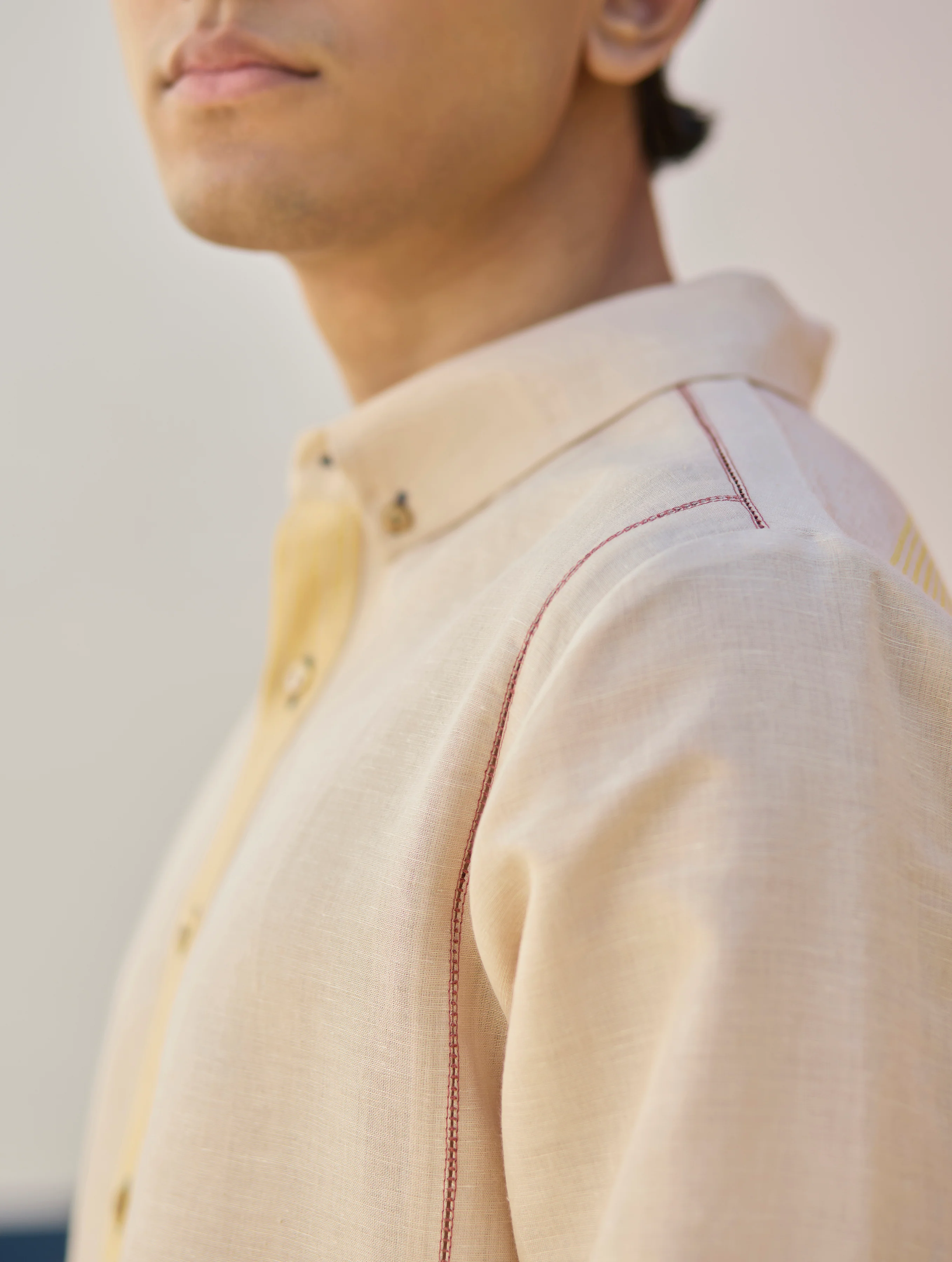 Arin Border Linen Kurta Set
- Sand - Image 4