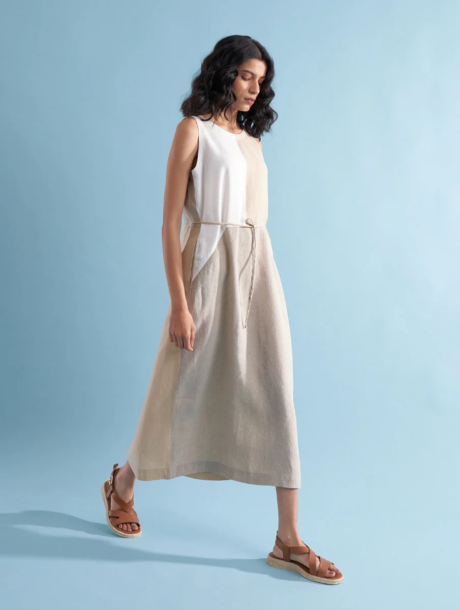 Asuka Color-Blocked Dress - Dawn - Image 4