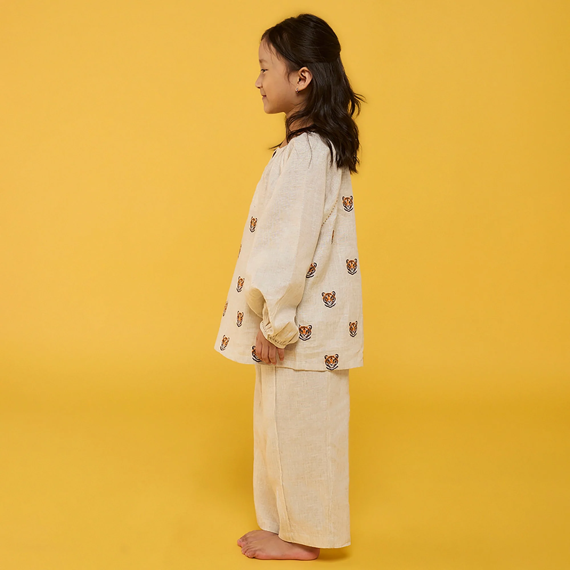 Aurel Linen Co-Ord set - Natural - Image 2