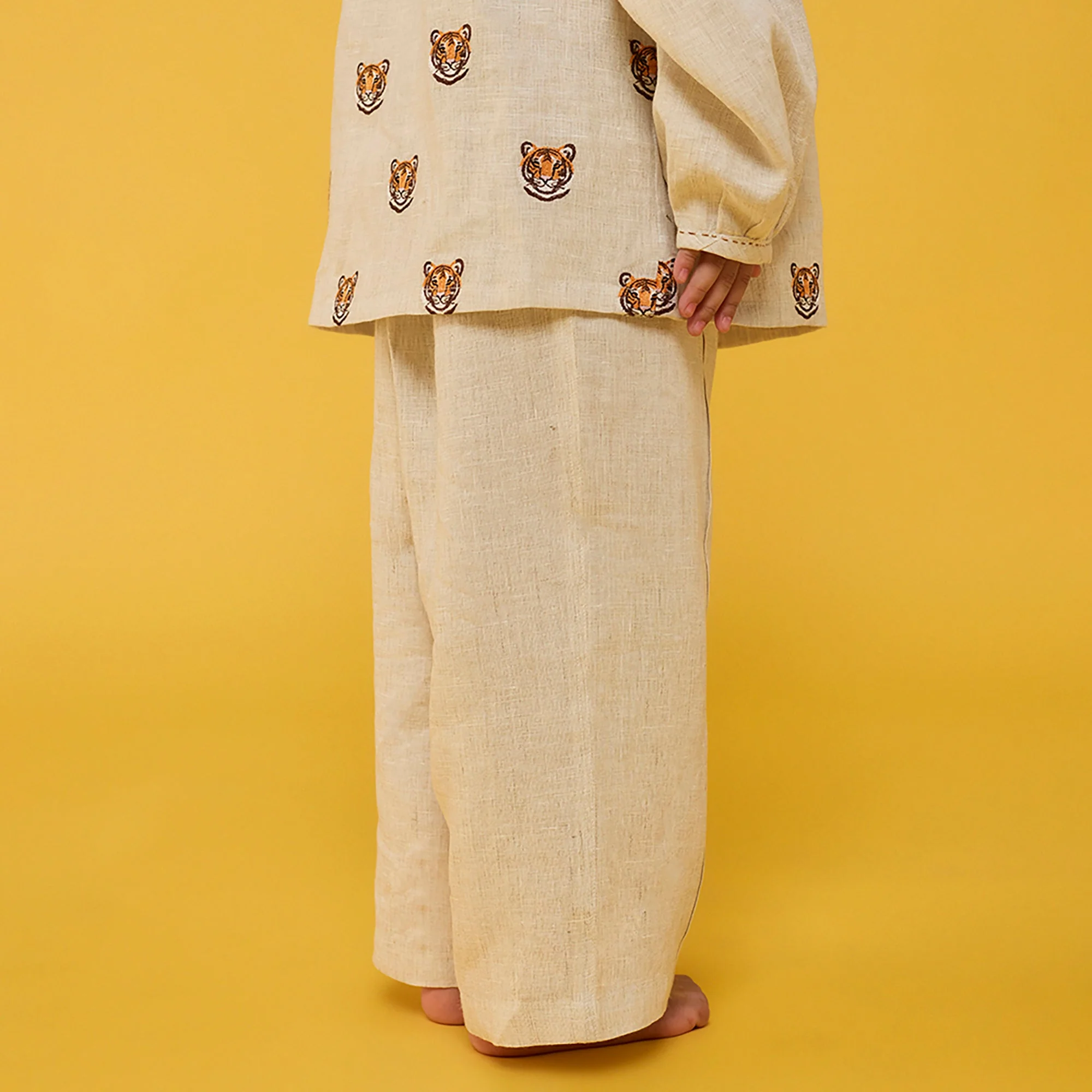 Aurel Linen Co-Ord set - Natural - Image 6
