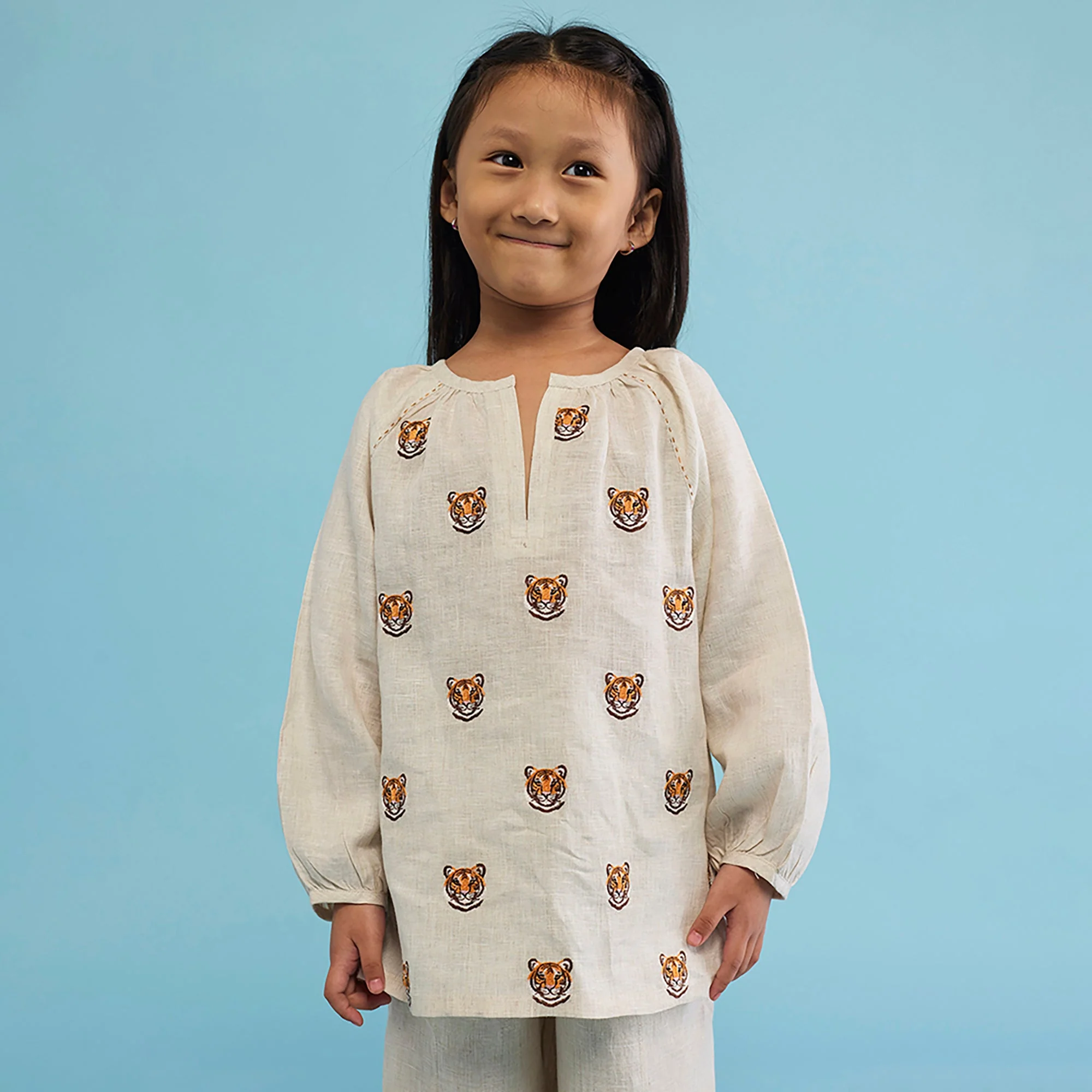 Aurel Linen Co-Ord set - Natural - Image 7