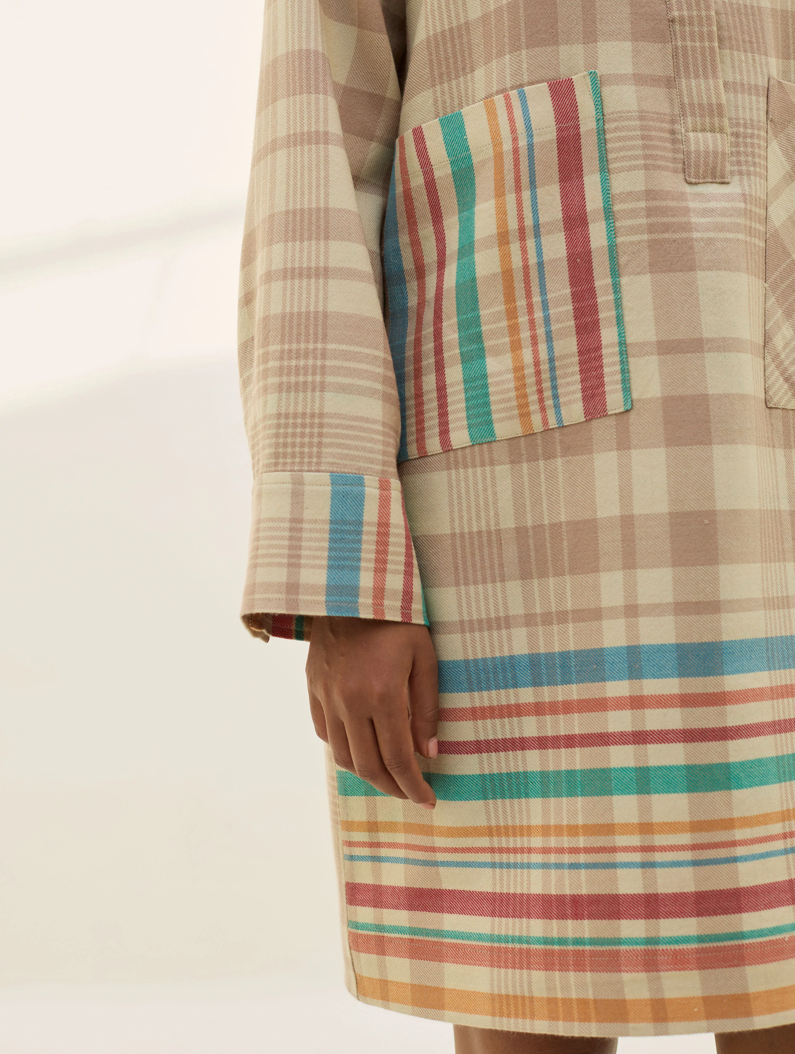 Eden Patch Pocket Dress - Beige - Image 10