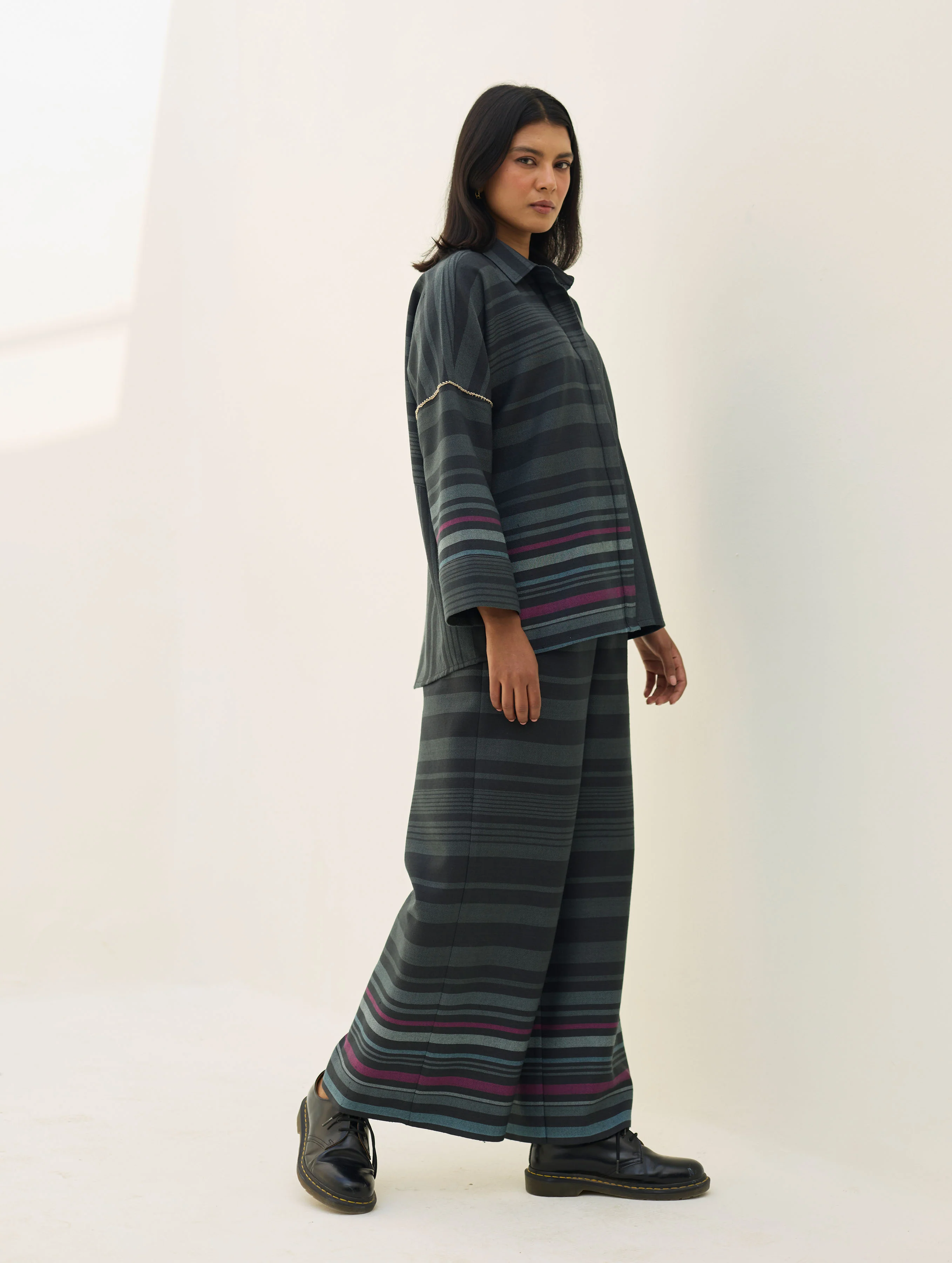 Ellen Dolman Sleeve  Co-ord Set - Charcoal - Image 12