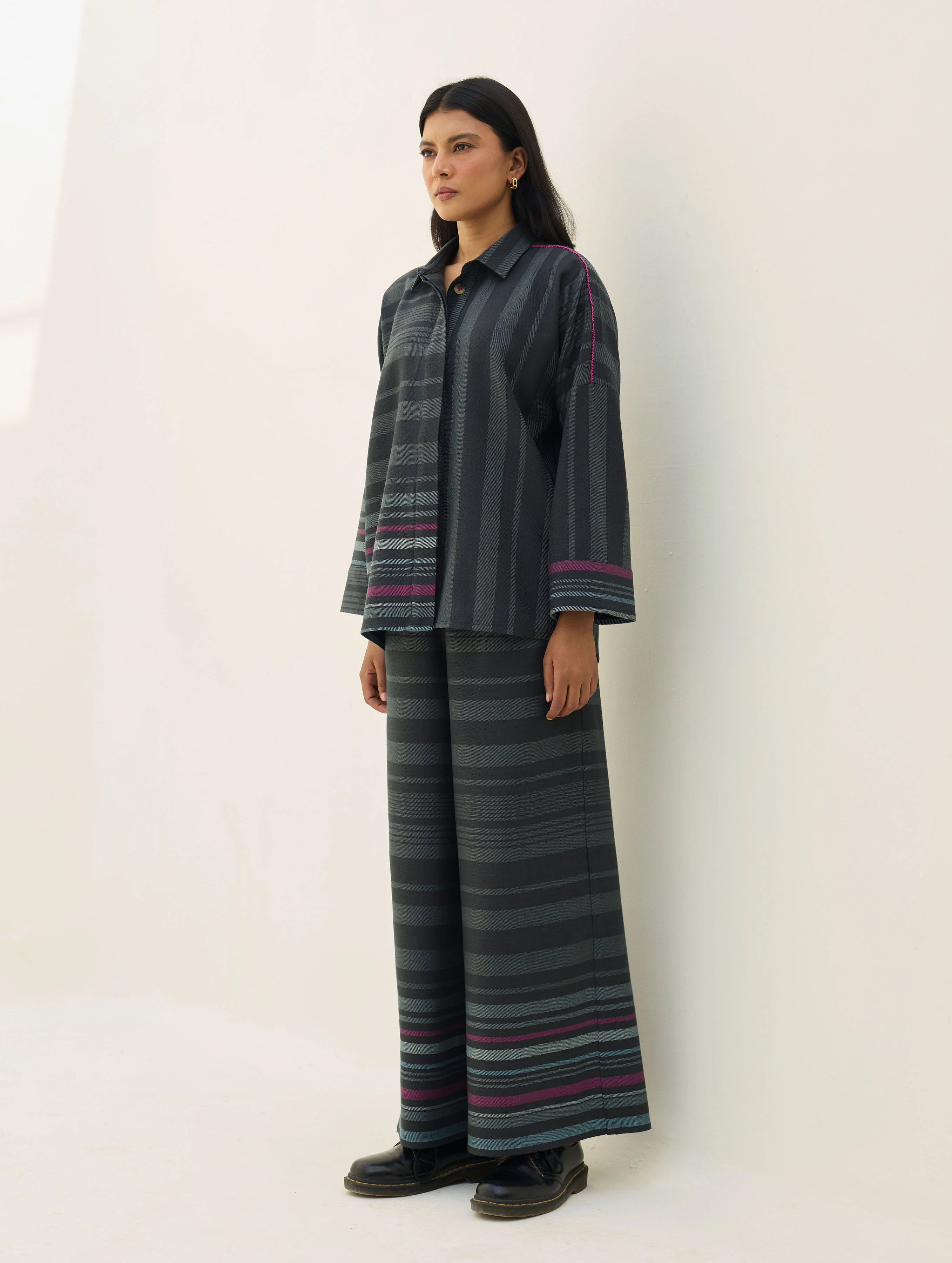 Ellen Dolman Sleeve  Co-ord Set - Charcoal - Image 4