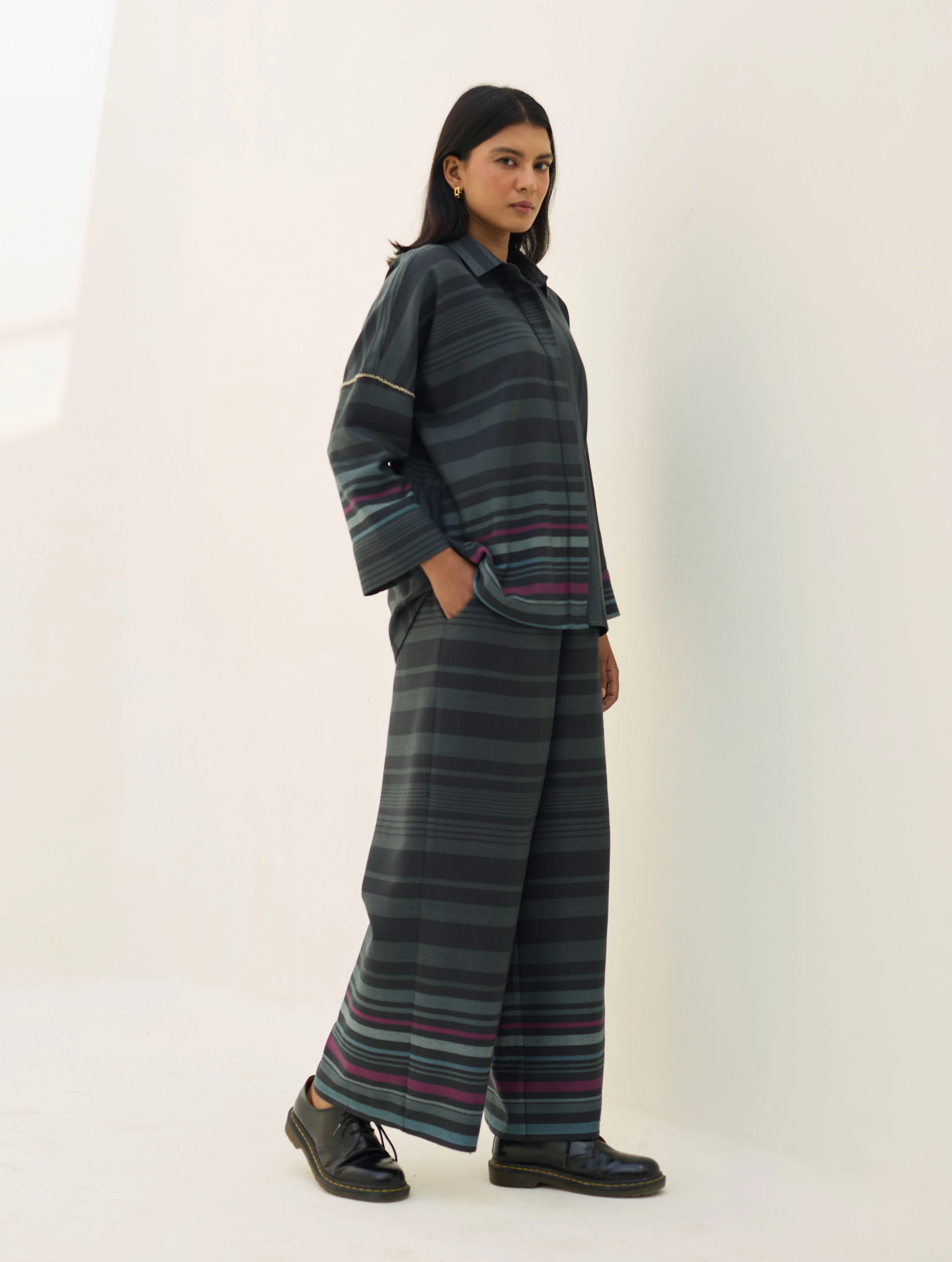 Ellen Dolman Sleeve  Co-ord Set - Charcoal - Image 8