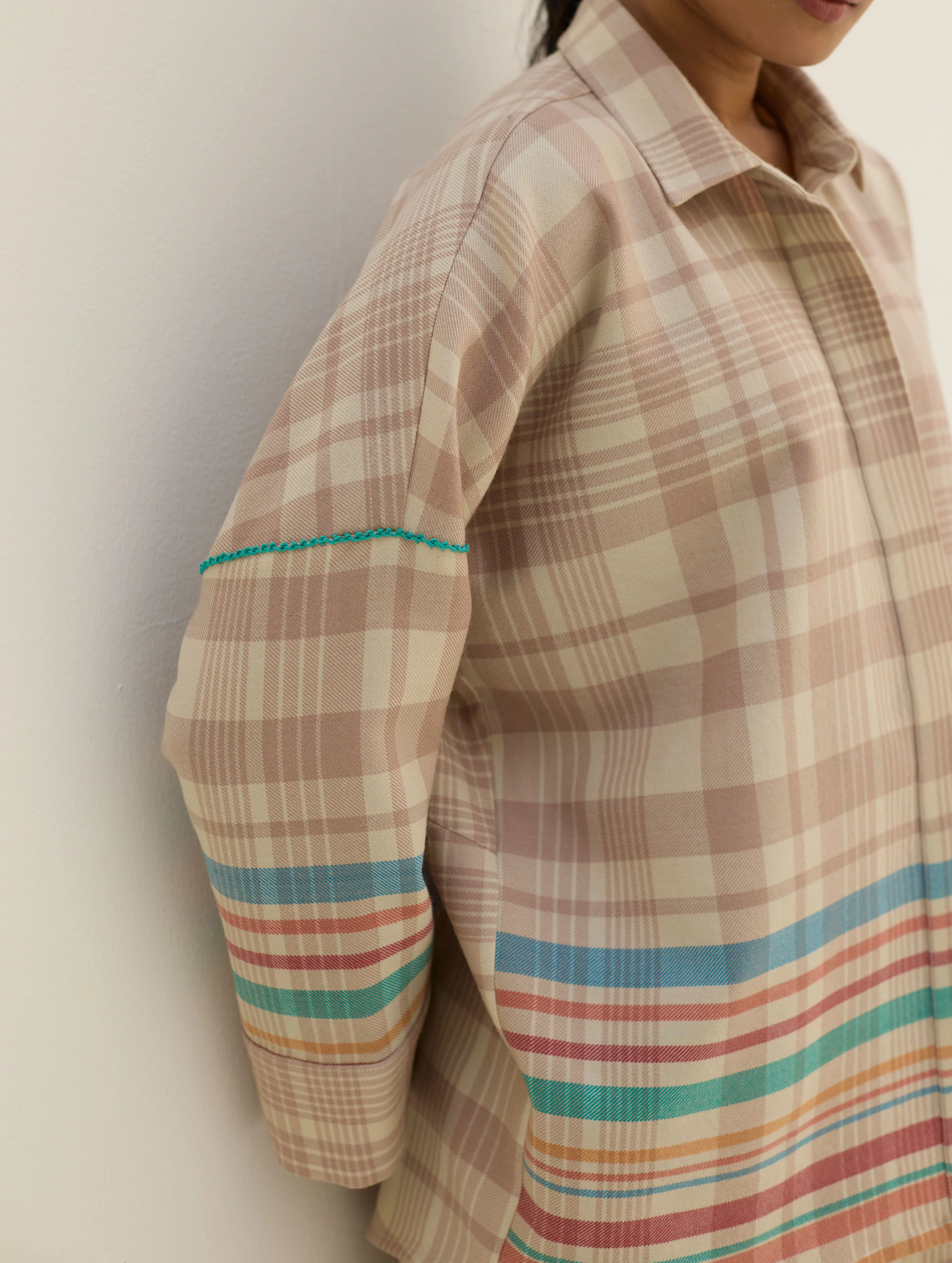 Ellen Dolman Sleeve Shirt - Beige - Image 9
