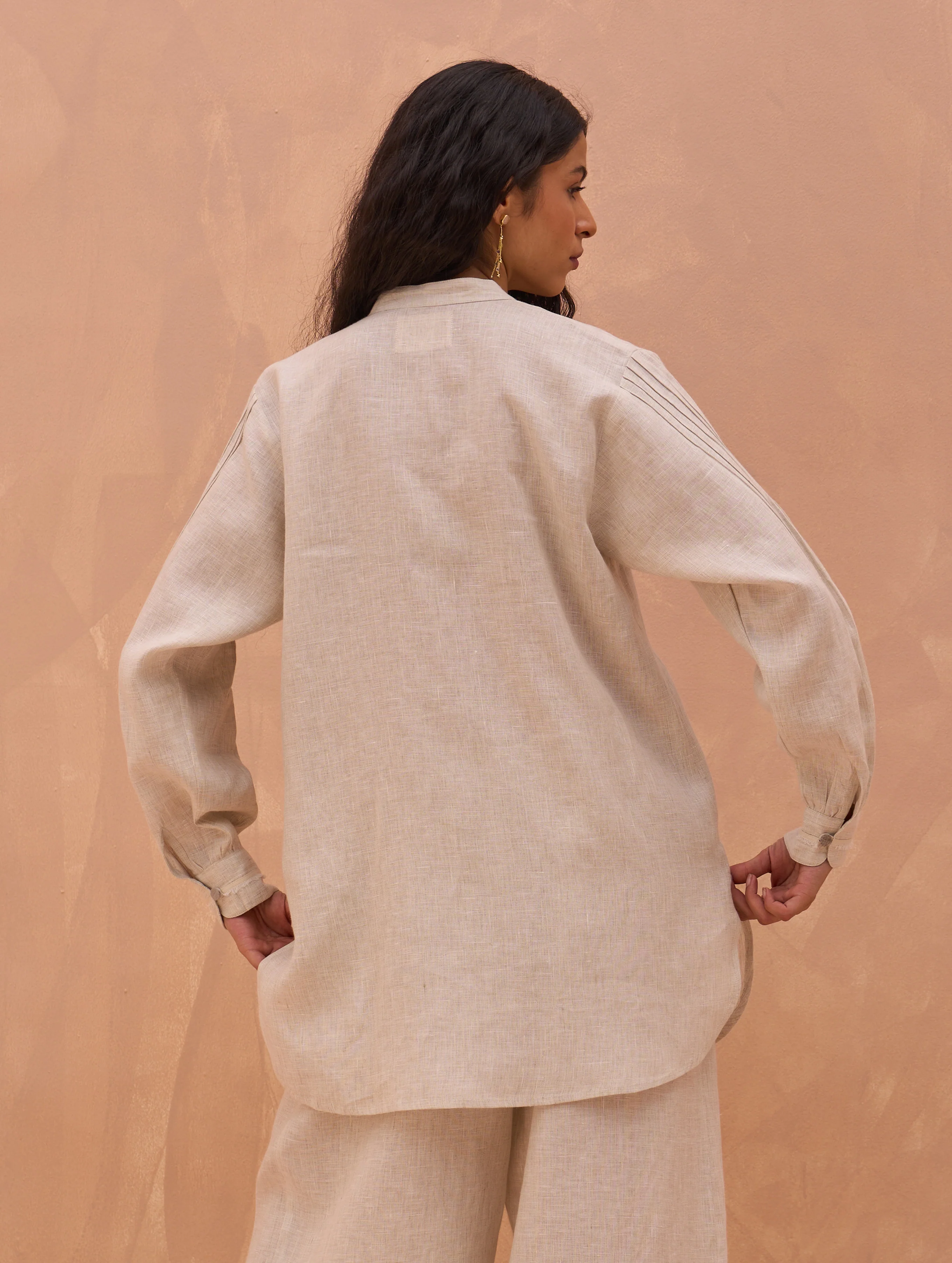 Enzo Linen Shirt - Off-White - Image 3
