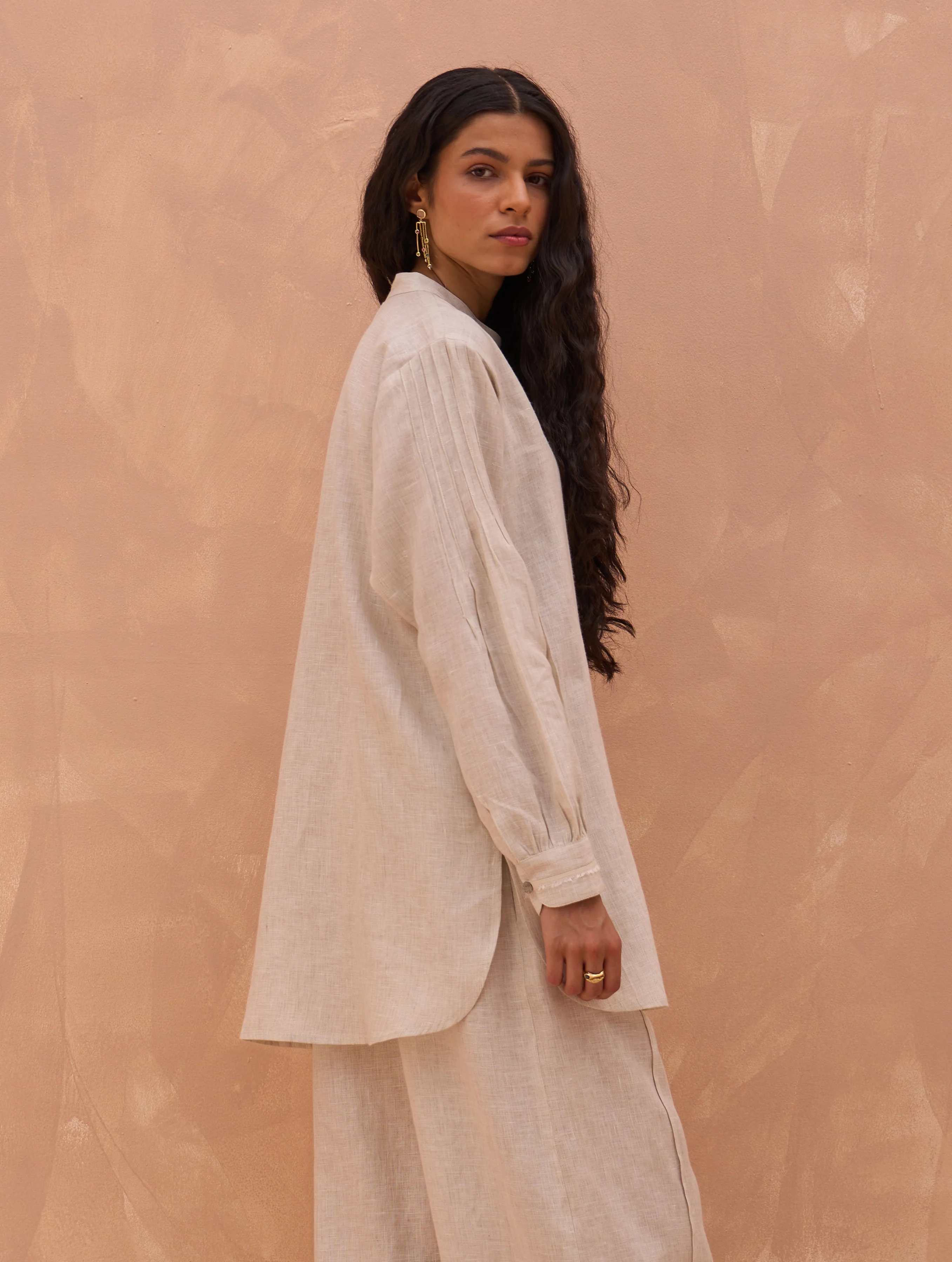 Enzo Linen Shirt - Off-White - Image 4
