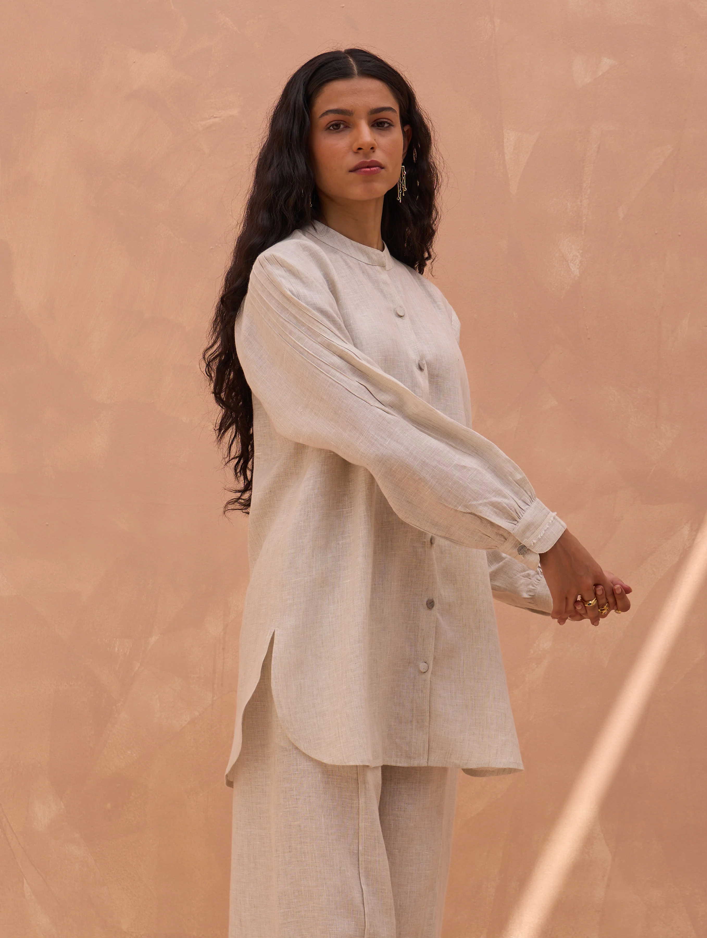 Enzo Linen Shirt - Off-White - Image 5