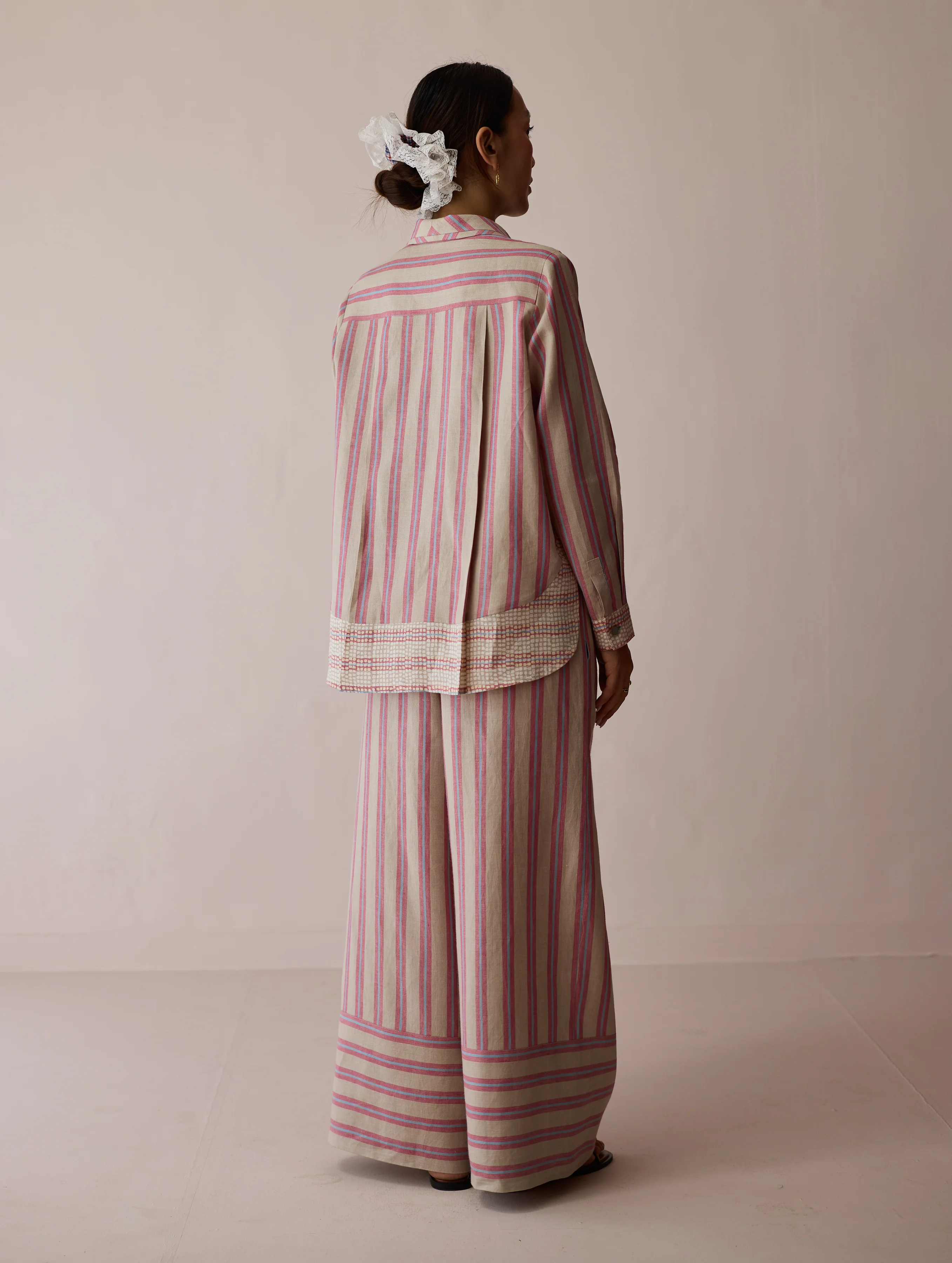 Erra Block-Printed Linen Co-ord Set - Natural - Image 13