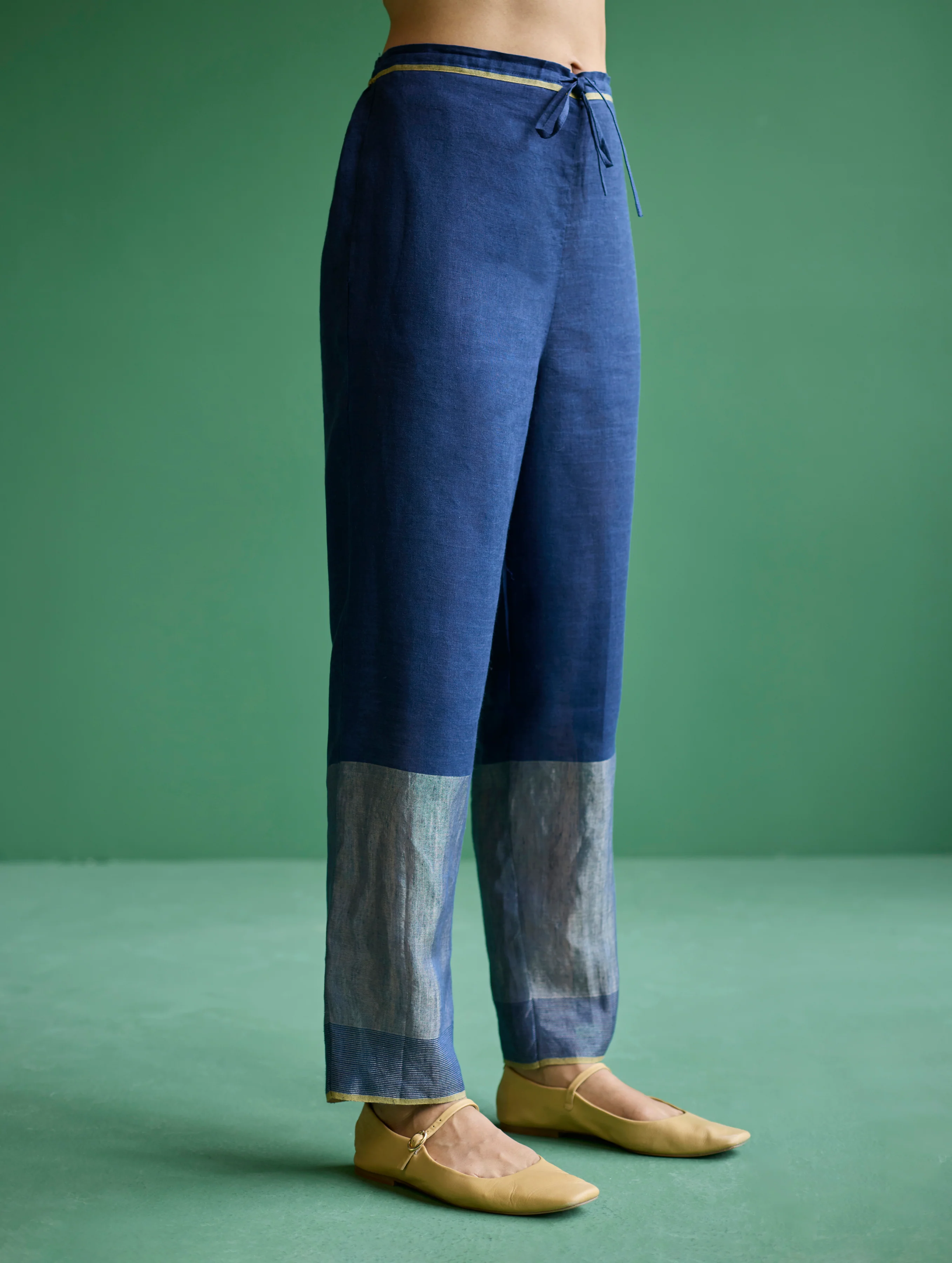 Esha Color-Blocked Co-ord Set - Navy - Image 14