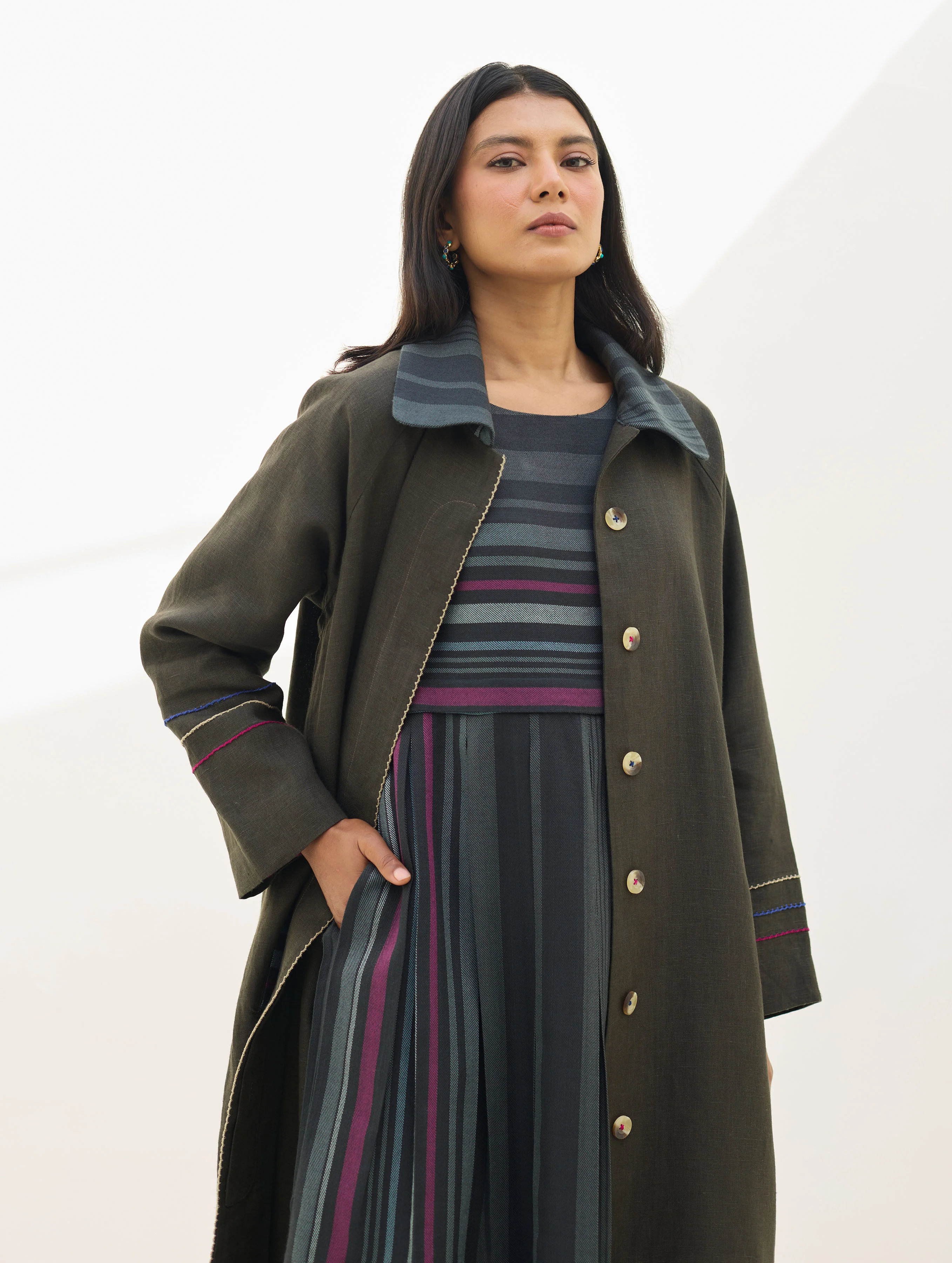 Fiona Merino Wool Co-ord Set - Charcoal