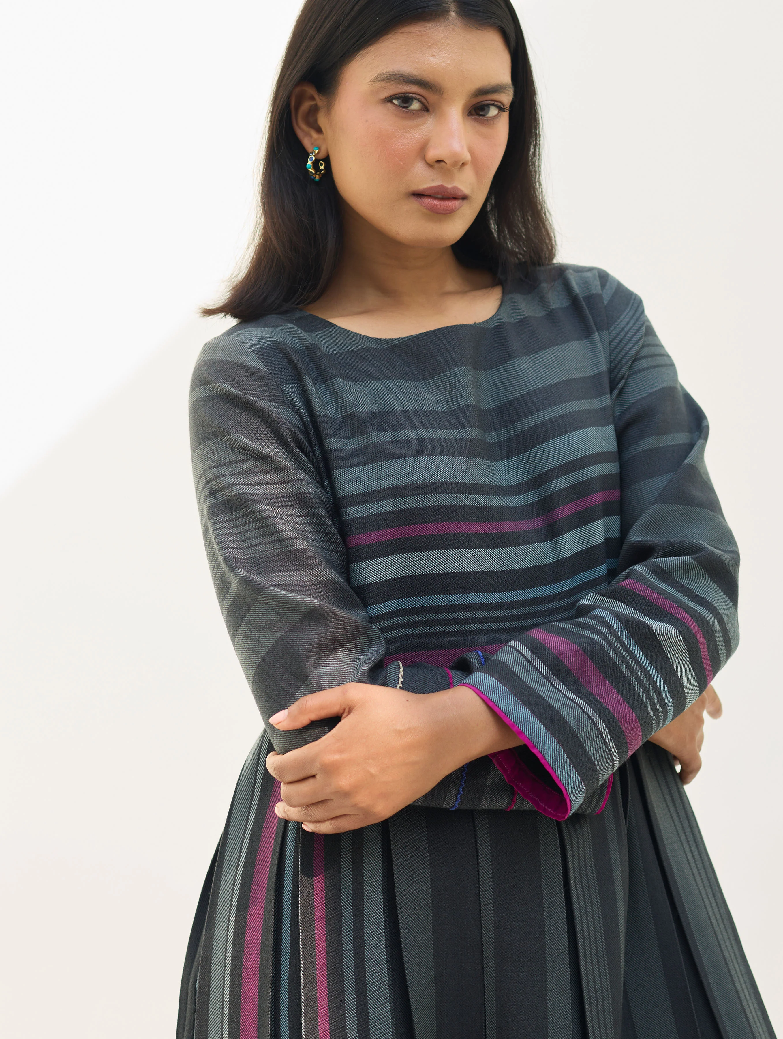 Fiona Merino Wool Co-ord Set - Charcoal - Image 9