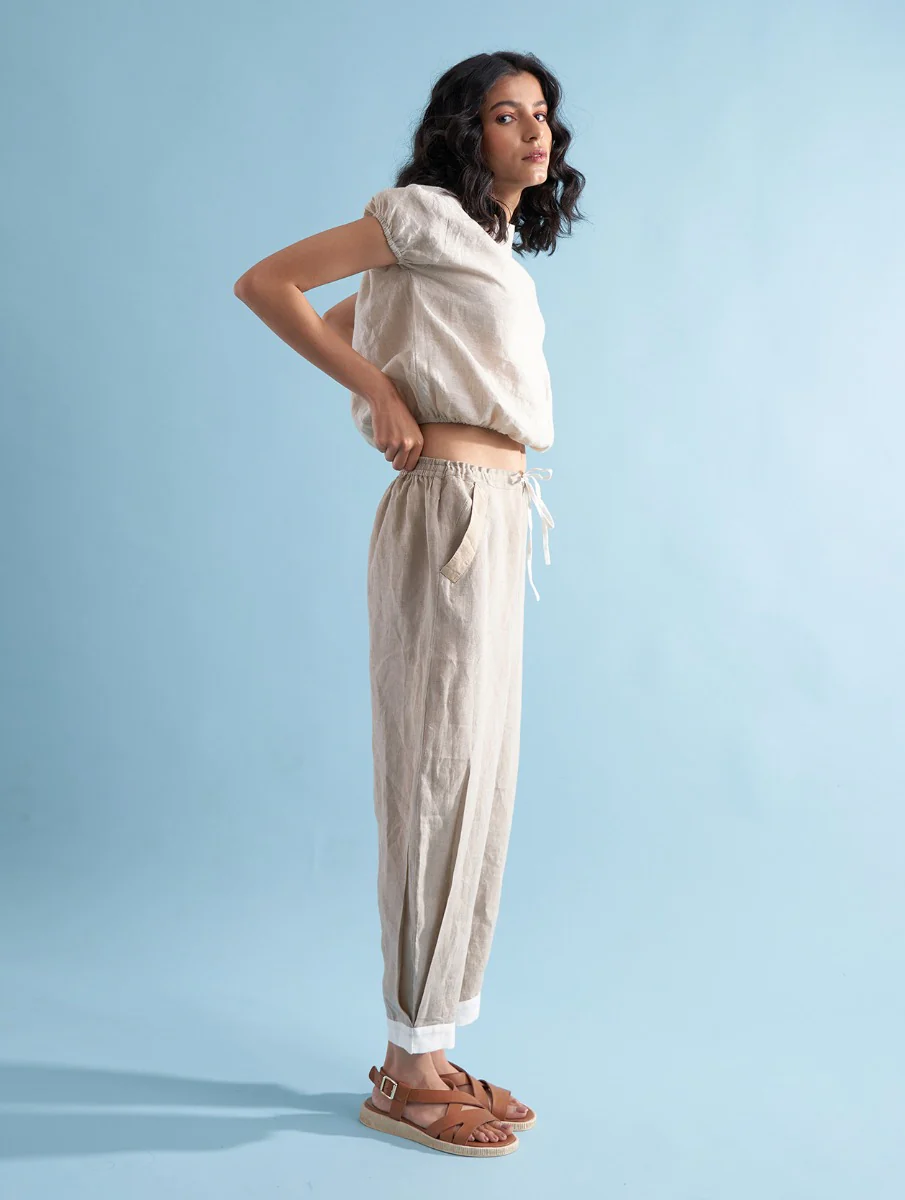 Hana Linen Pant - Dawn - Image 3