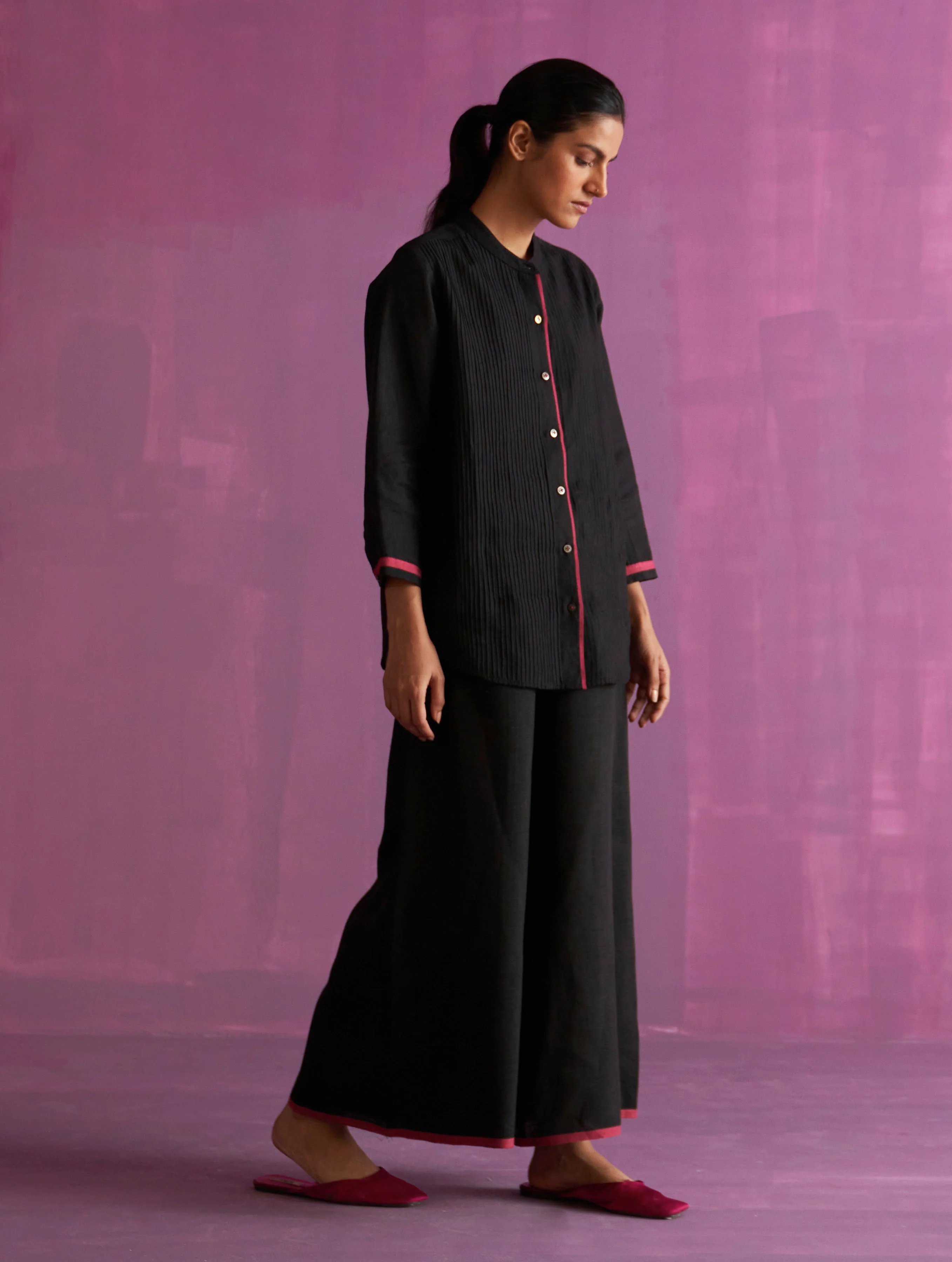 Inga Linen Pant - Black - Image 2