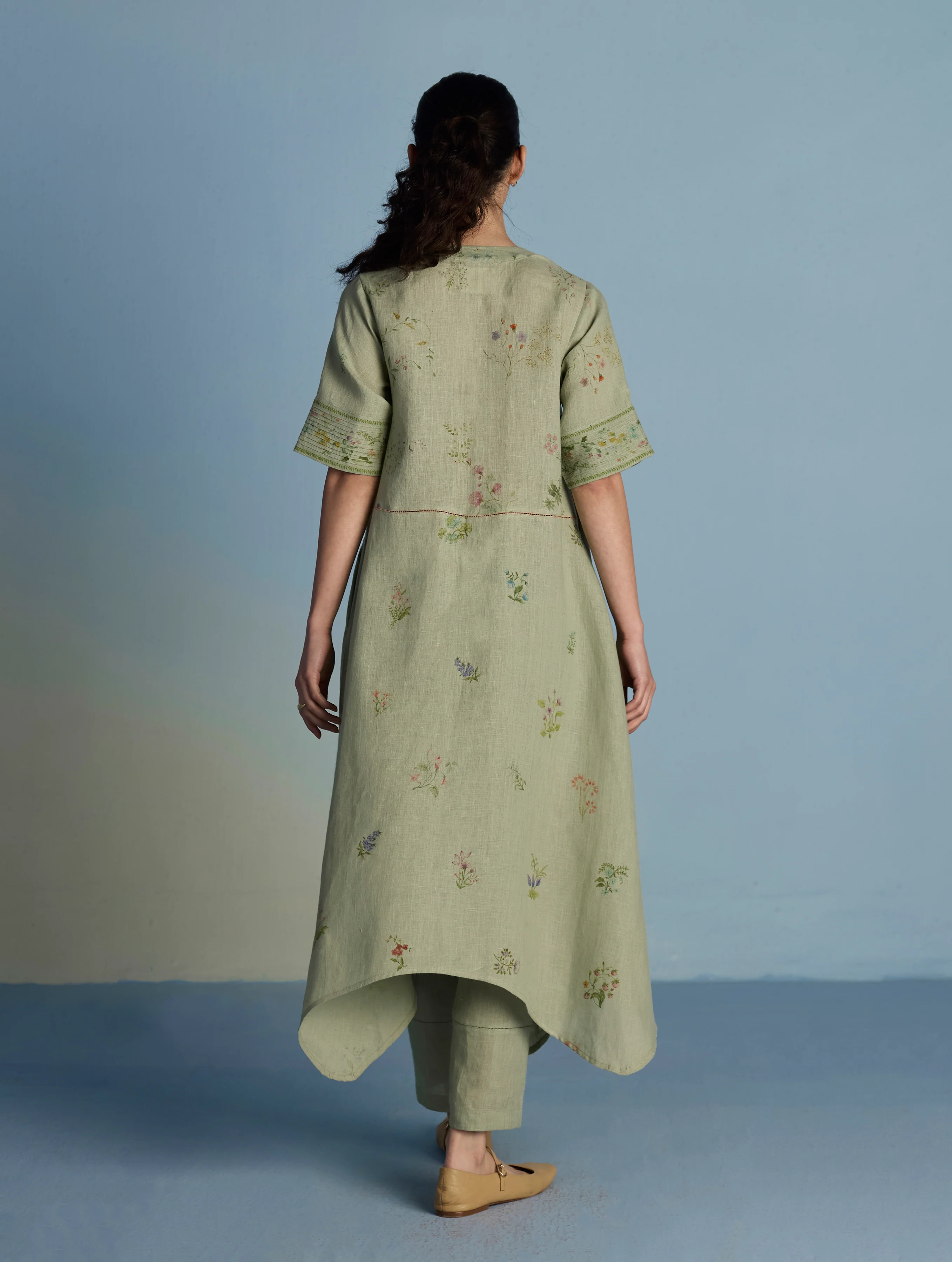 Inoya Linen Co-ord Set  - Mint - Image 2