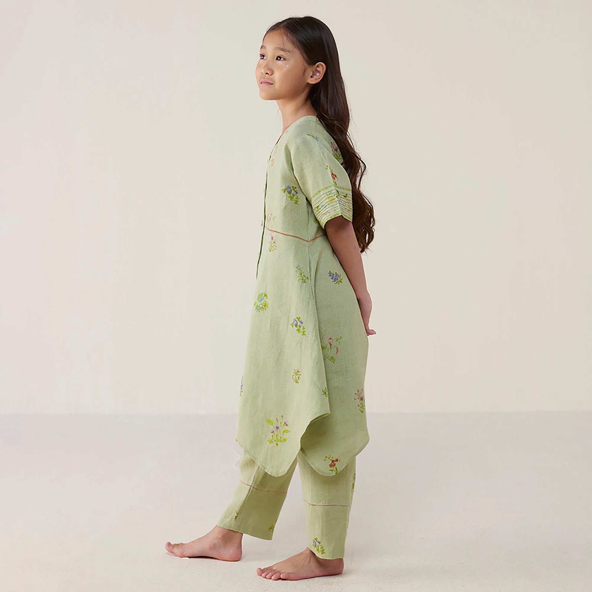 Inoya Linen Co-ord Set - Mint - Image 3