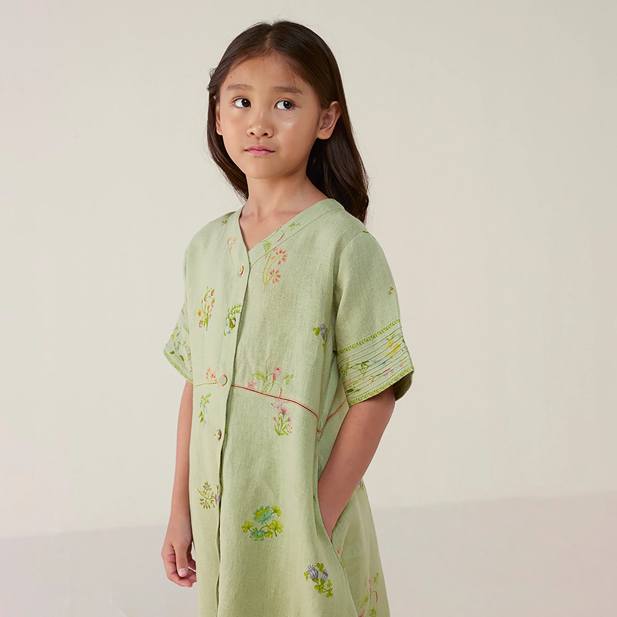 Inoya Linen Co-ord Set - Mint - Image 4