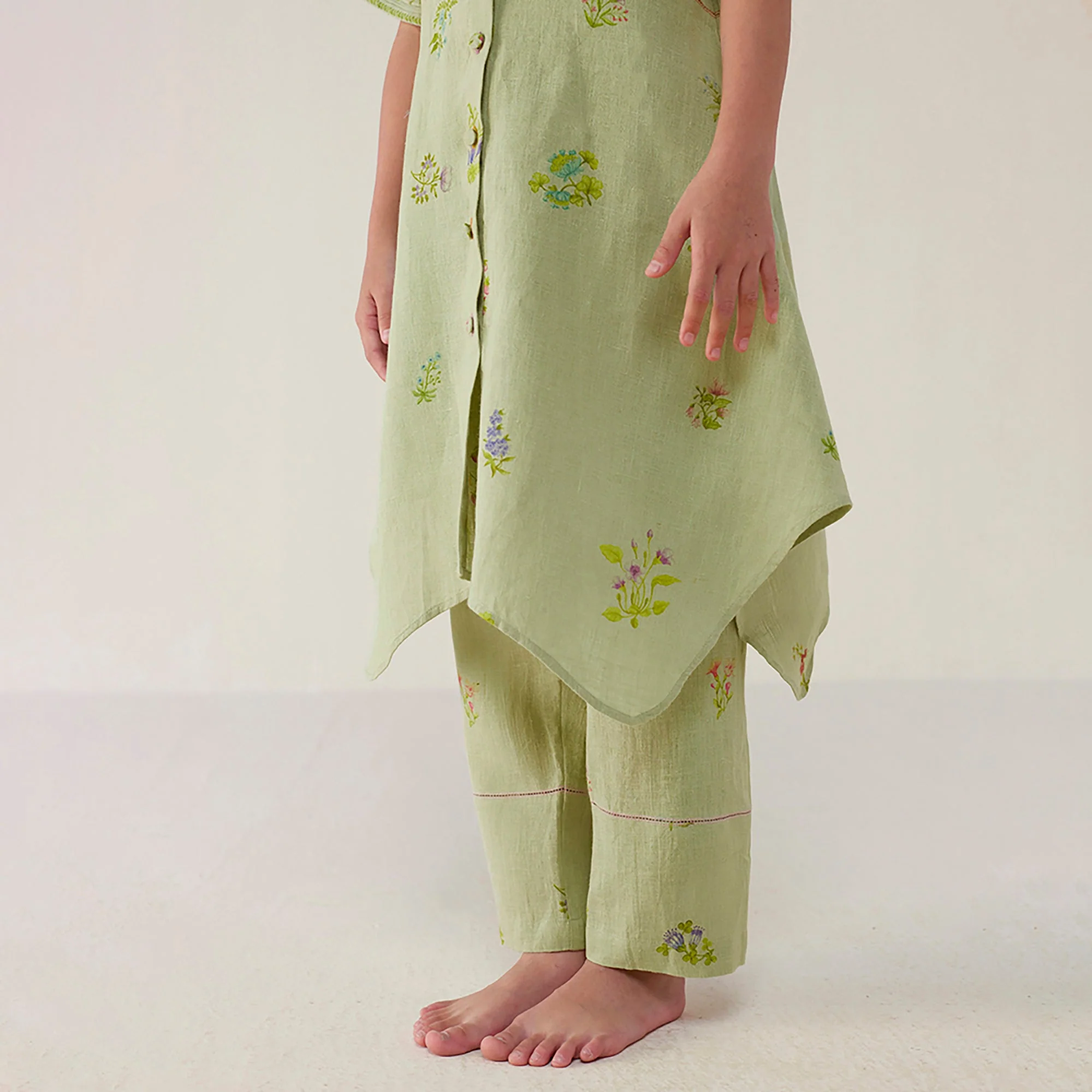 Inoya Linen Co-ord Set - Mint - Image 5