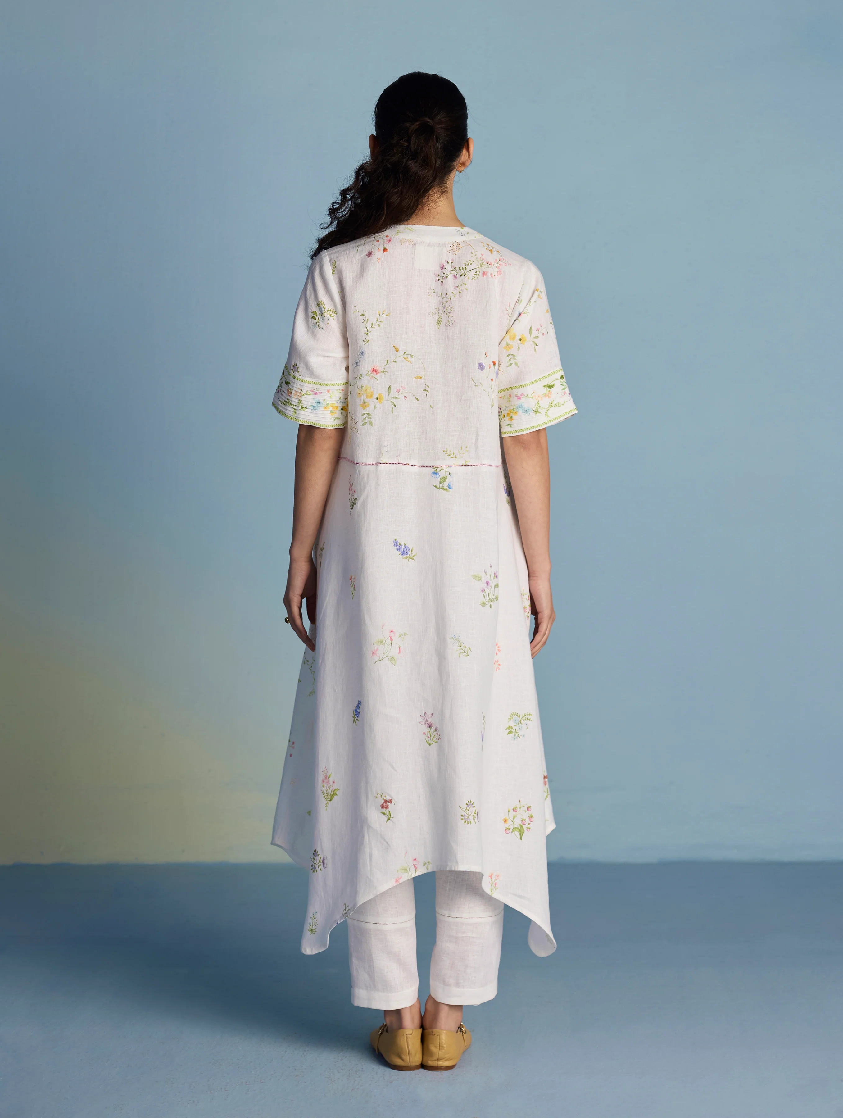 Inoya Linen Co-ord Set  - White - Image 2