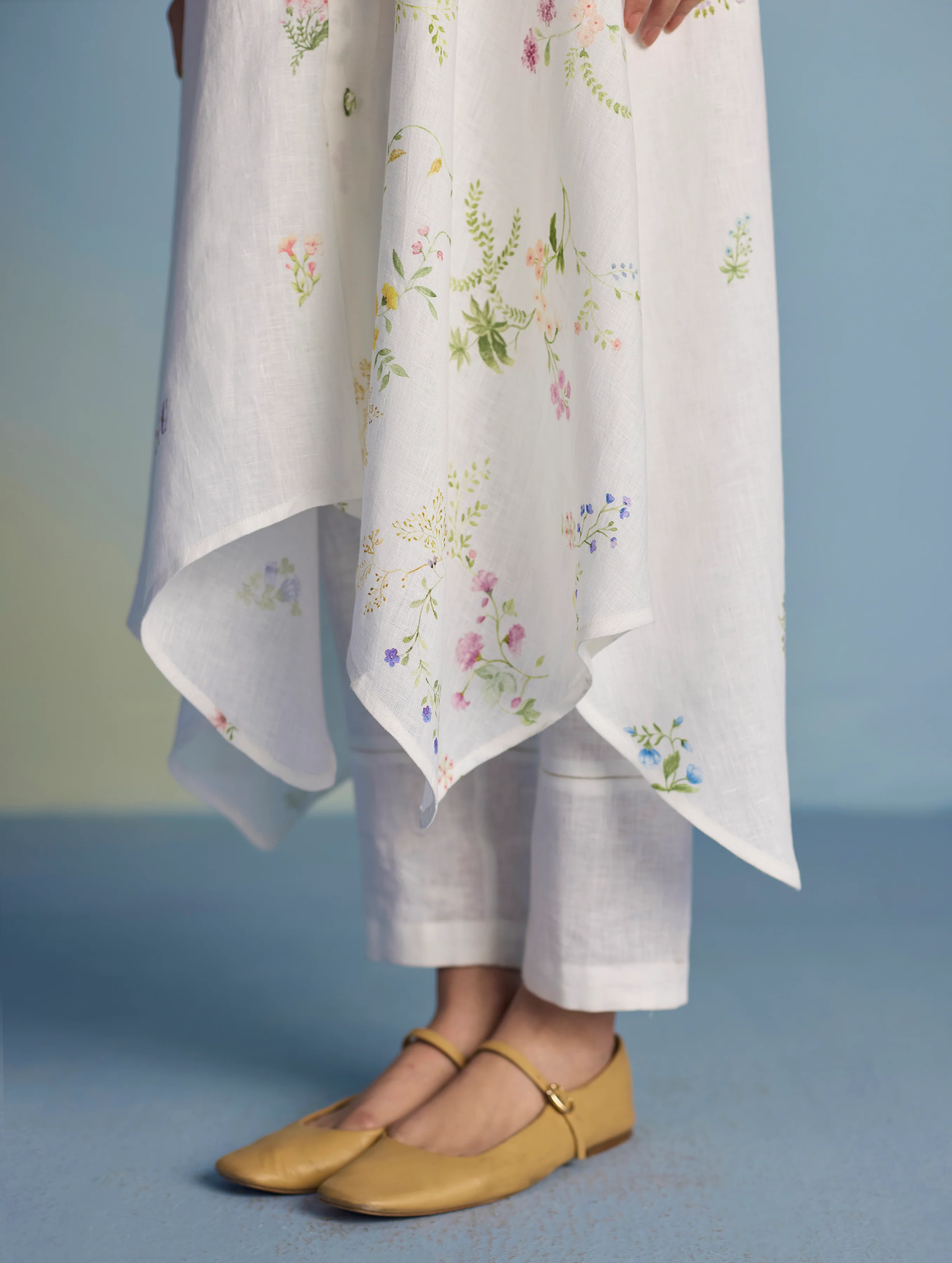 Inoya Linen Co-ord Set  - White - Image 4
