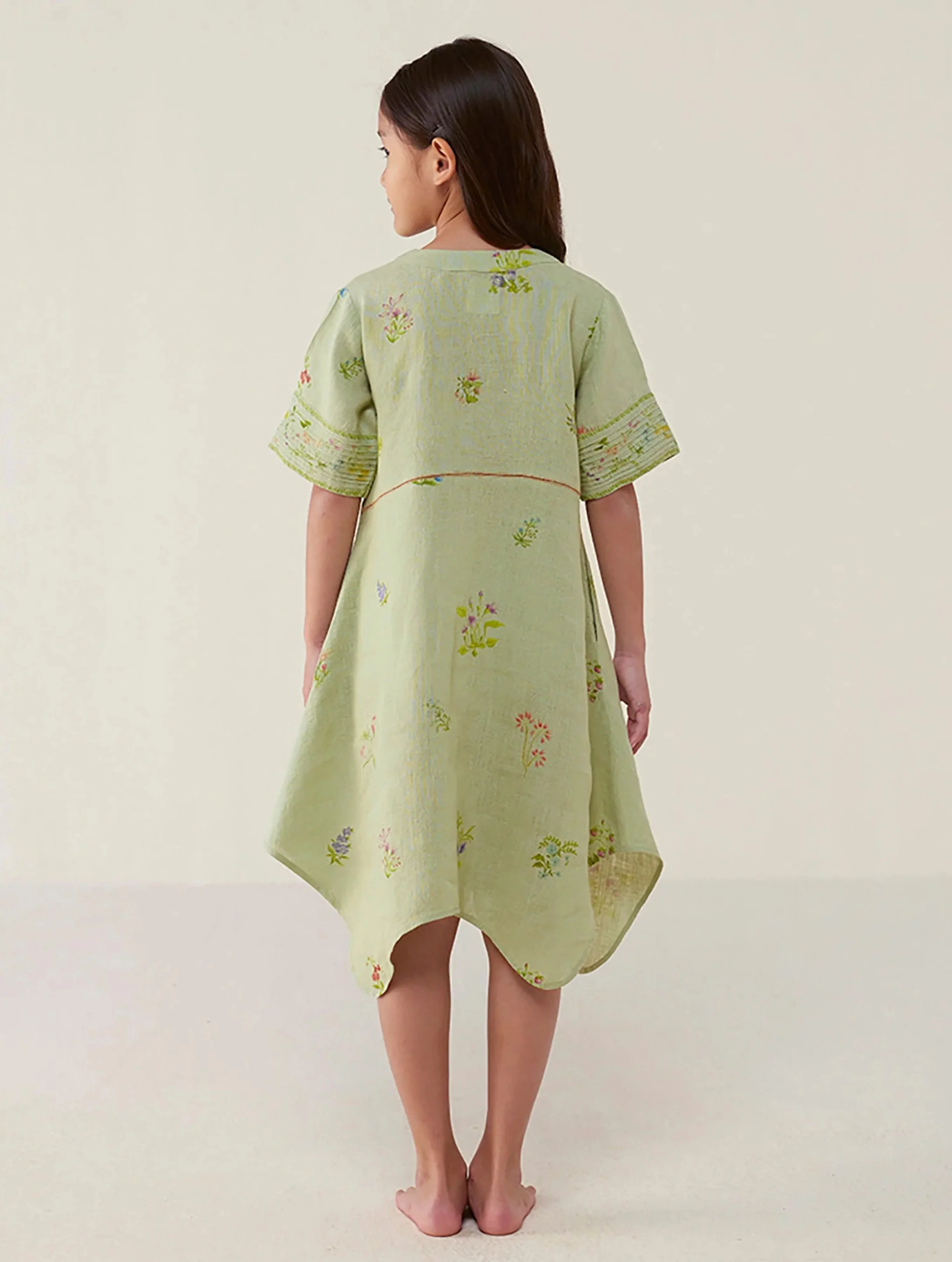 Inoya Linen dress - Mint - Image 3
