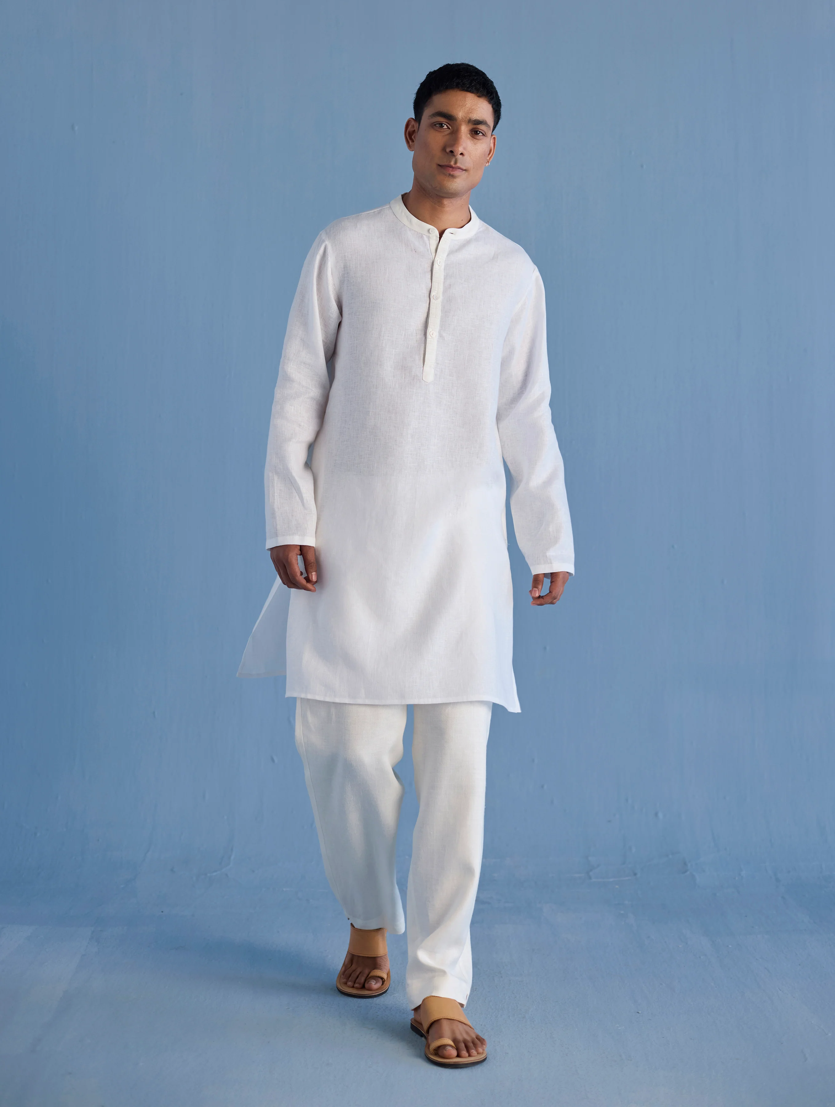Jay Forever Linen Kurta - White - Image 2