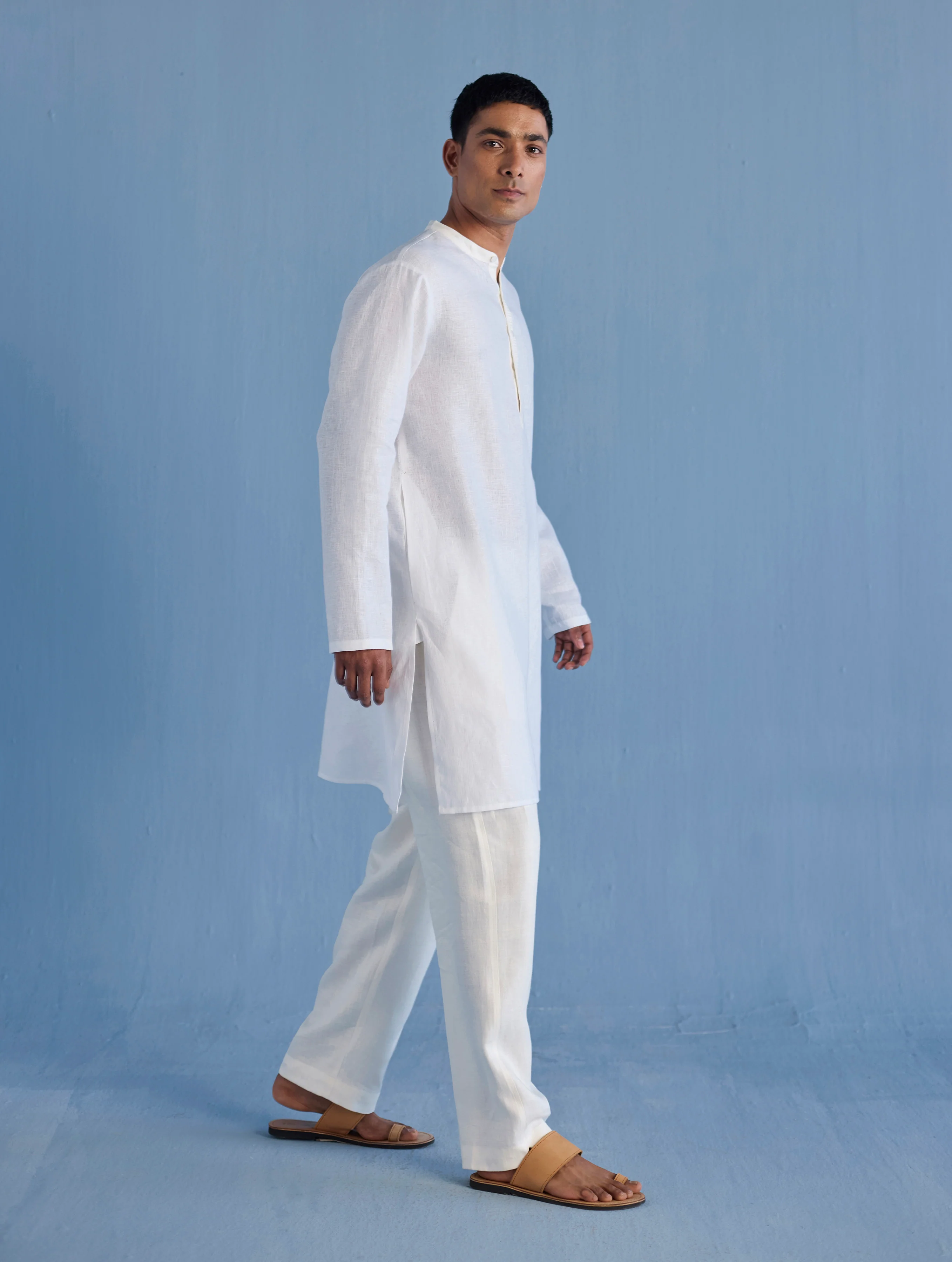 Jay Forever Linen Kurta - White - Image 5
