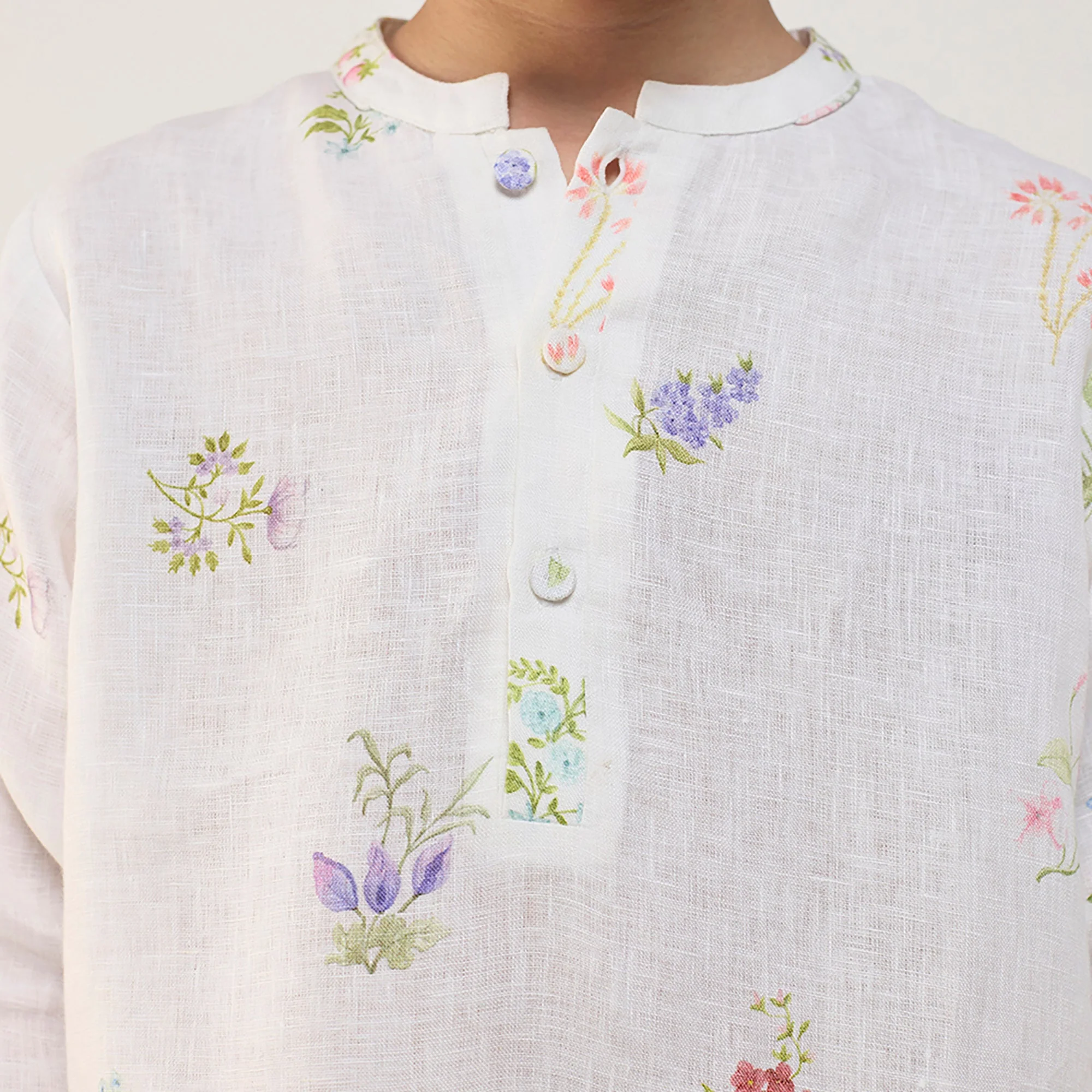 Jay Forever Linen Kurta - White - Image 3