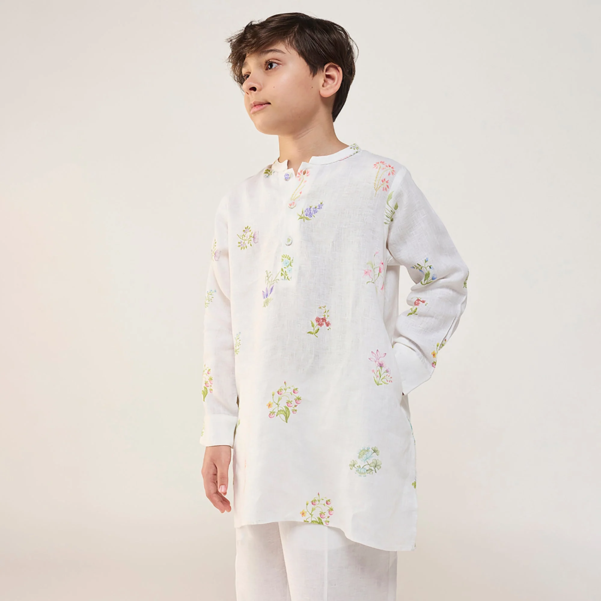 Jay Forever Linen Kurta - White - Image 5