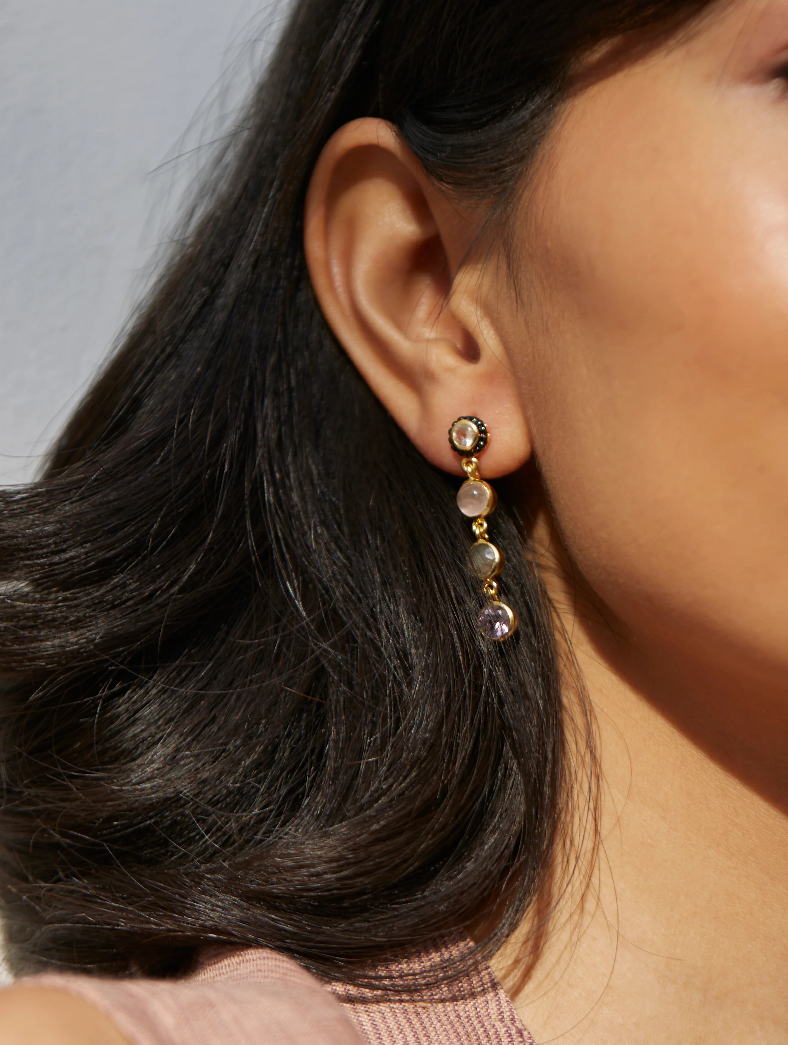 Jen Earrings - Lavender - Image 4