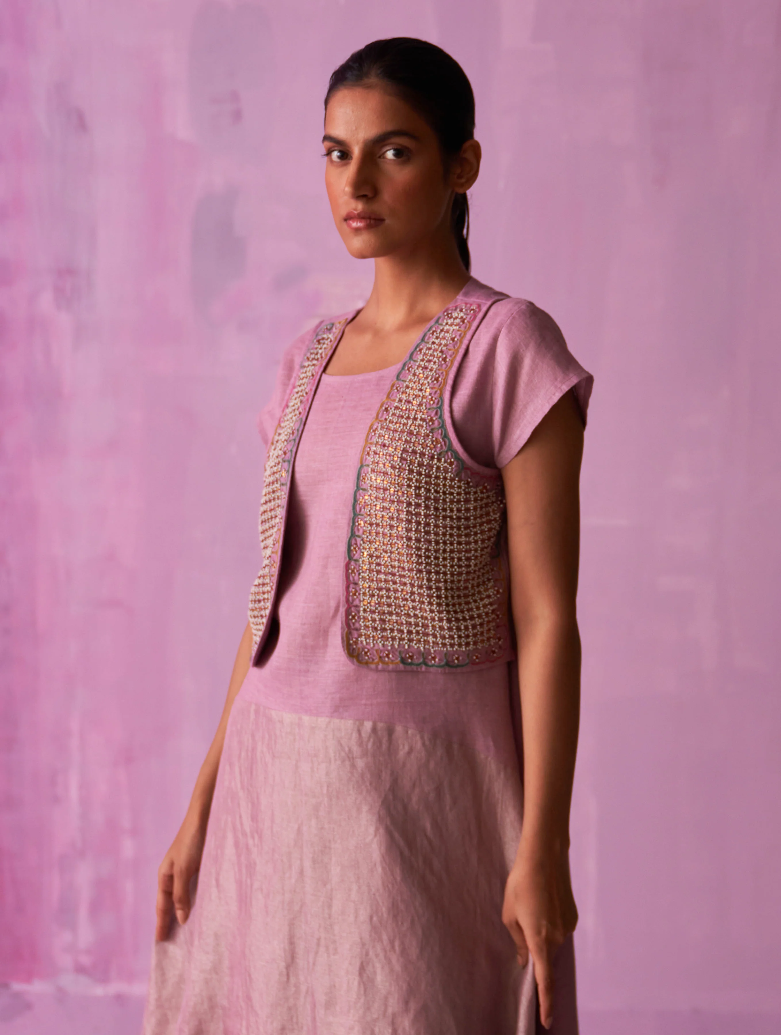 Kasa Co-ord Set with Jacket - Lavender - Image 10