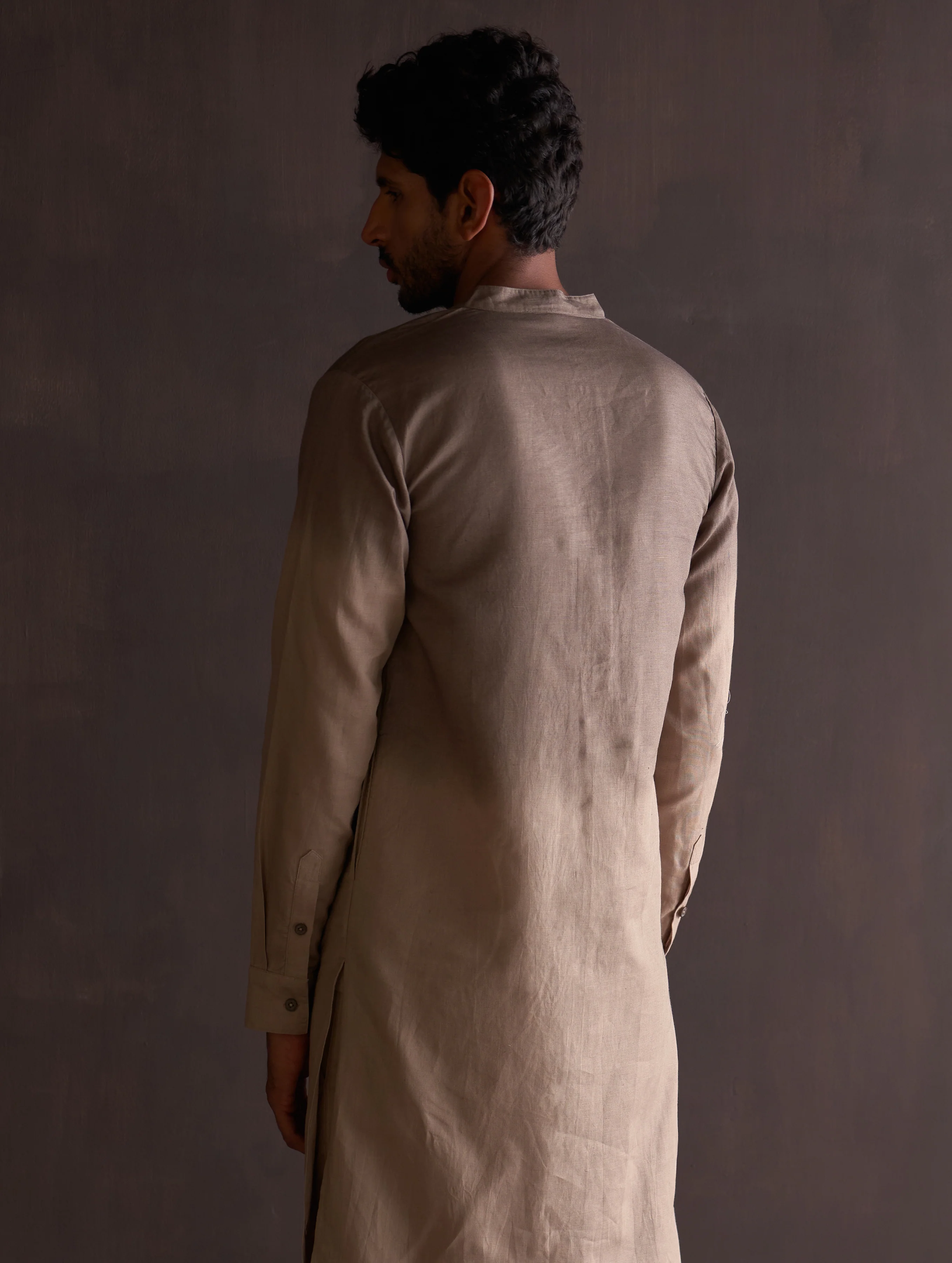 Kash Ombre Kurta - River Sand - Image 5