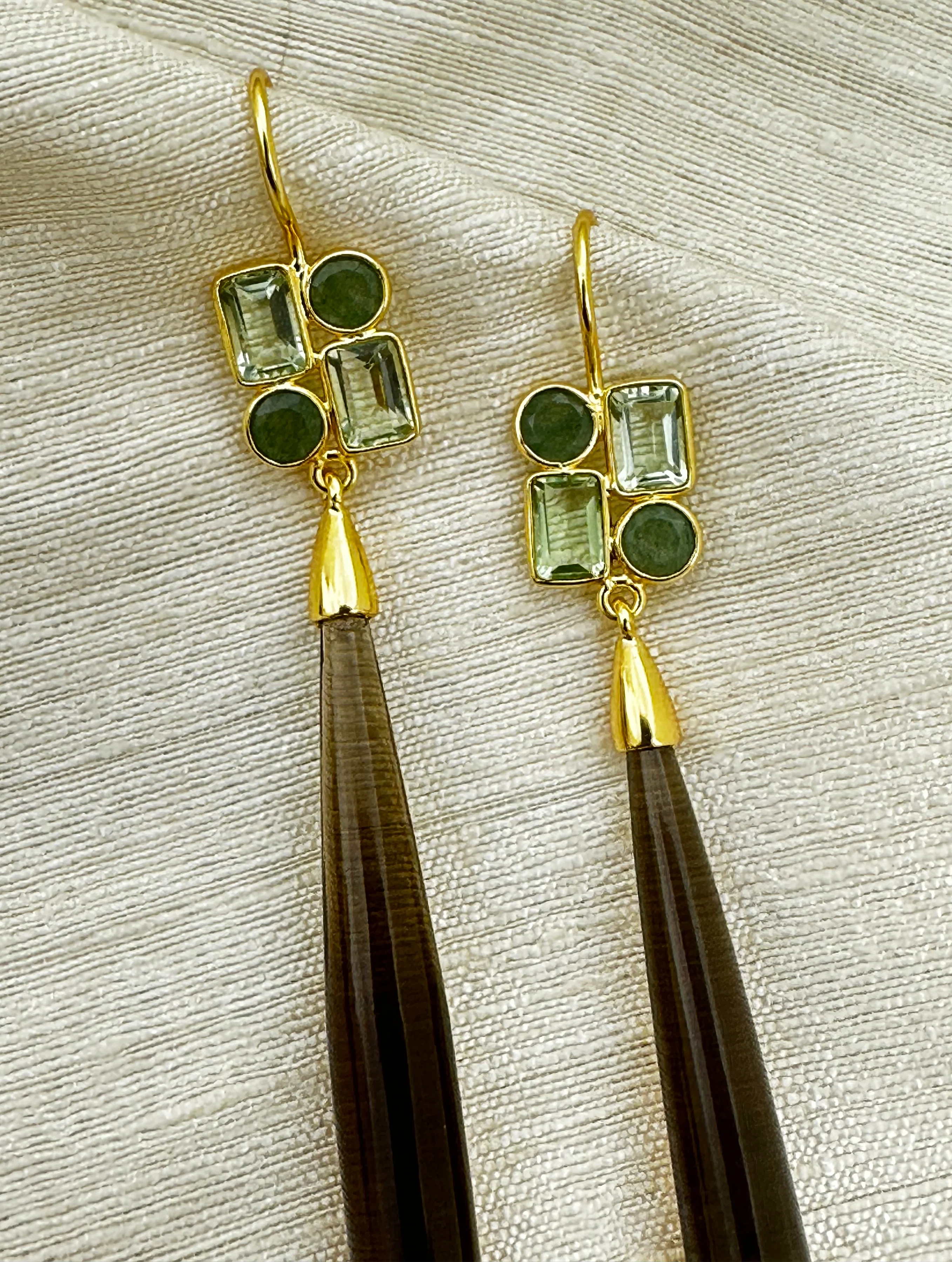 Keraya Earrings - Smoke - Image 2