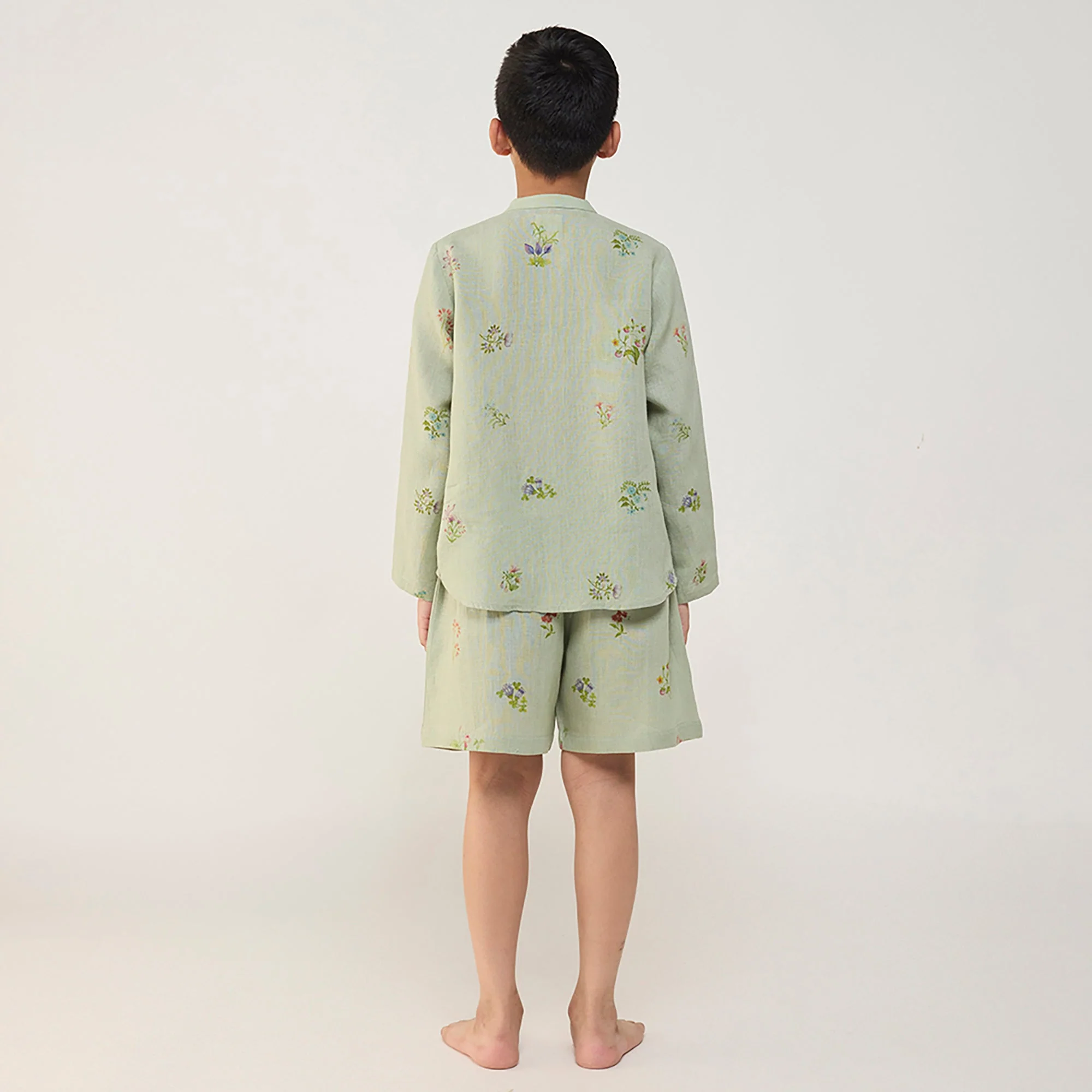 Kimi Timeless Linen Shorts - Mint - Image 4