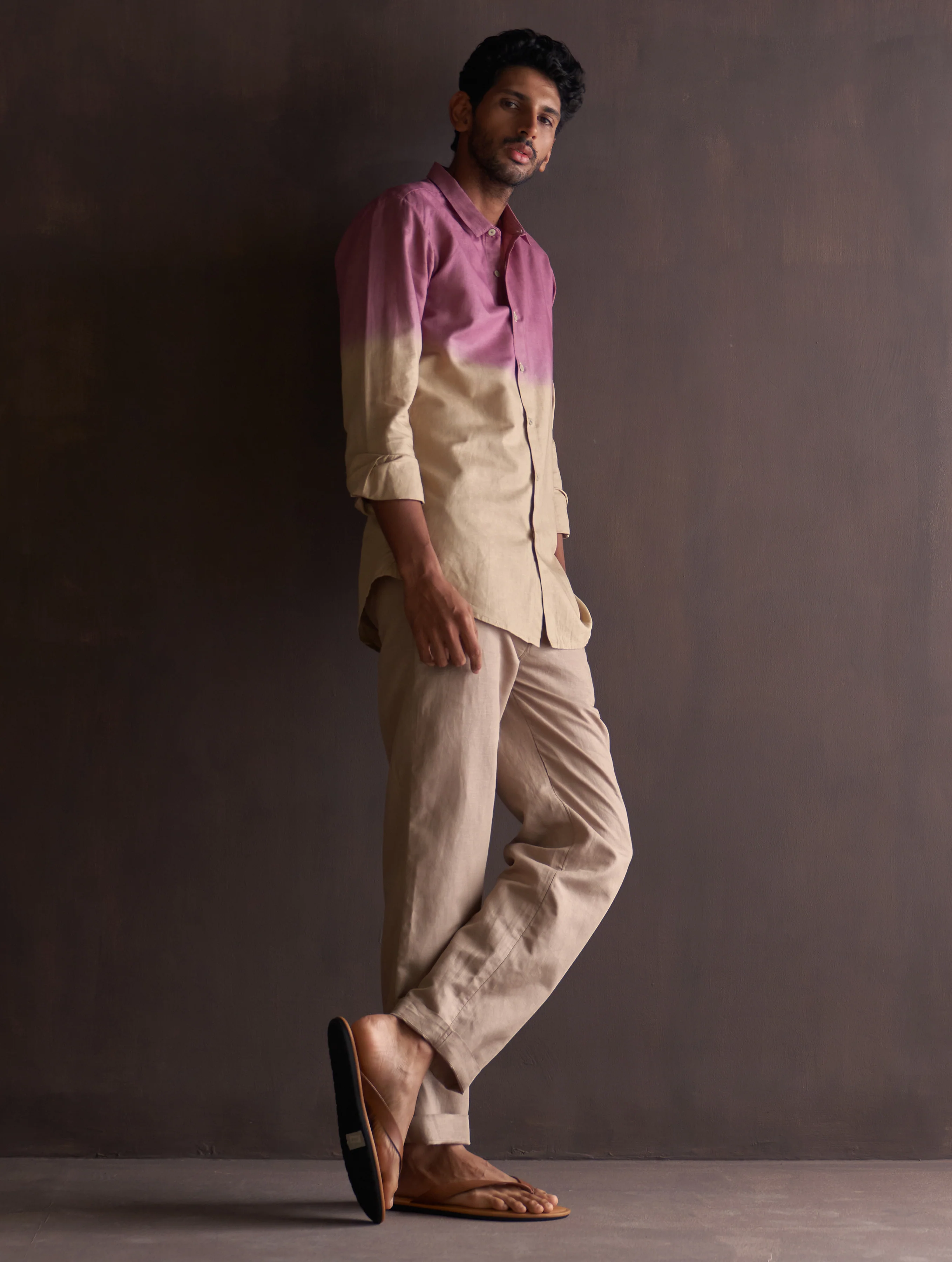 Kio Ombre Shirt - Berry - Image 3