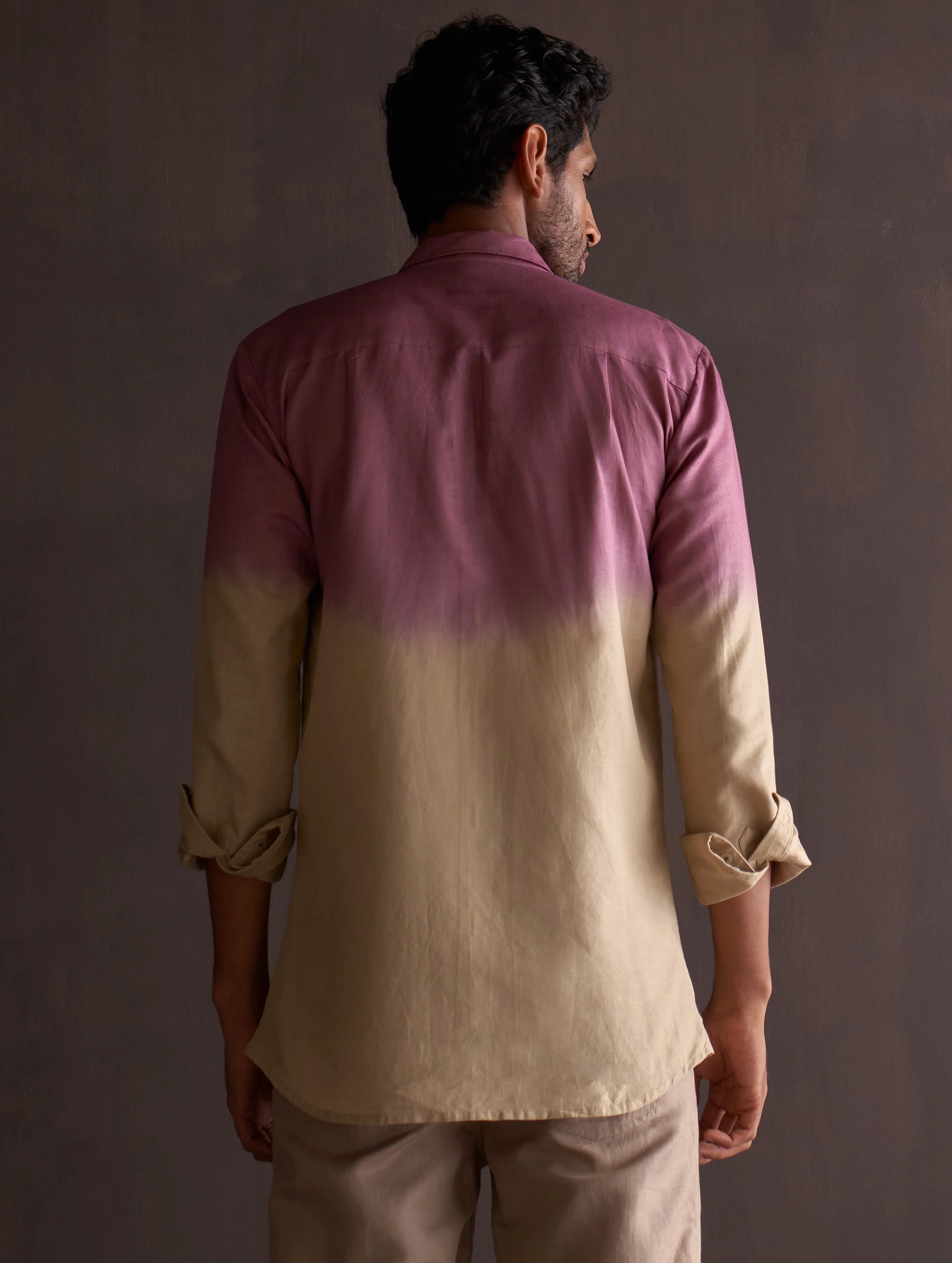 Kio Ombre Shirt - Berry - Image 5