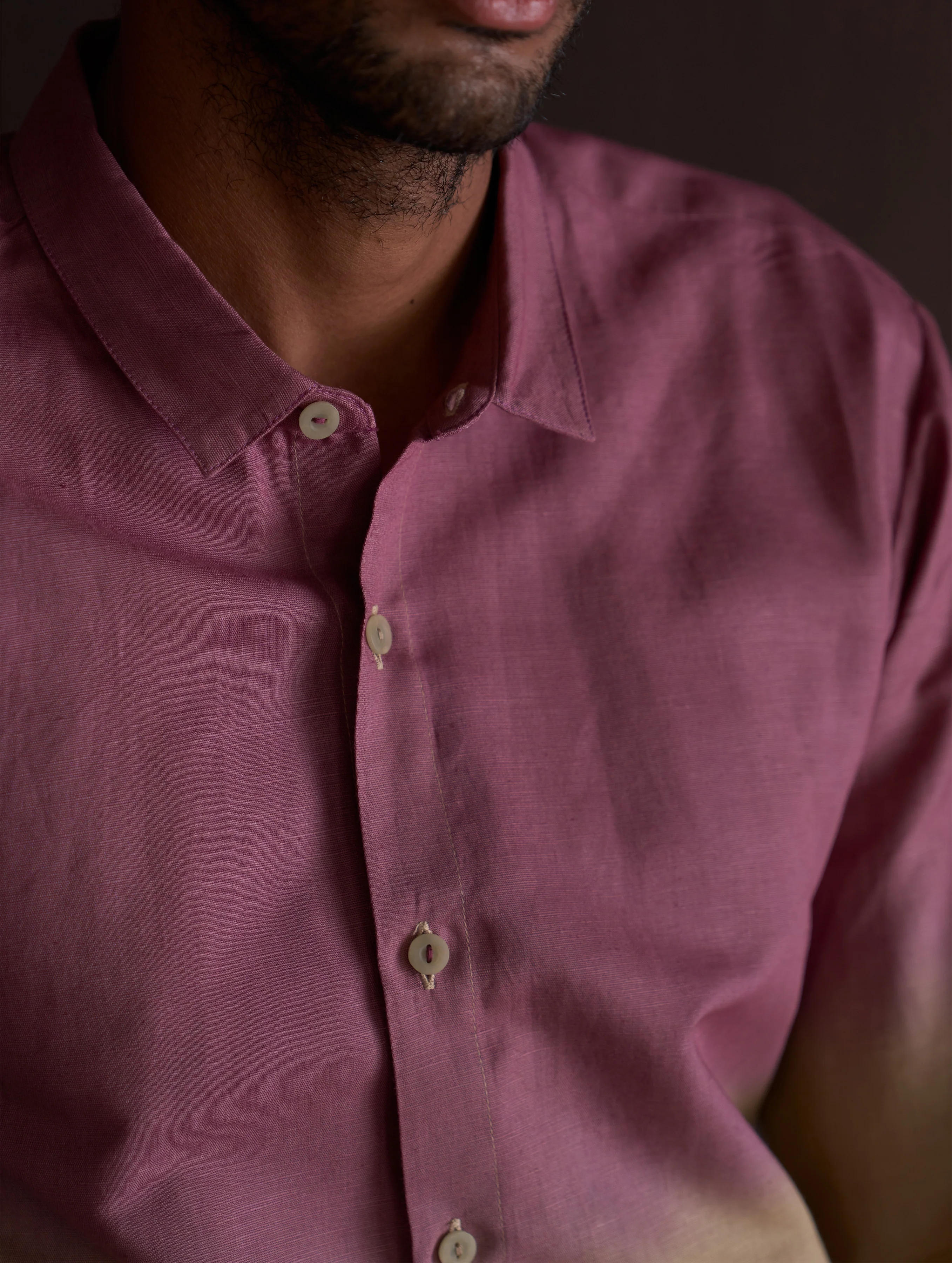 Kio Ombre Shirt - Berry - Image 6