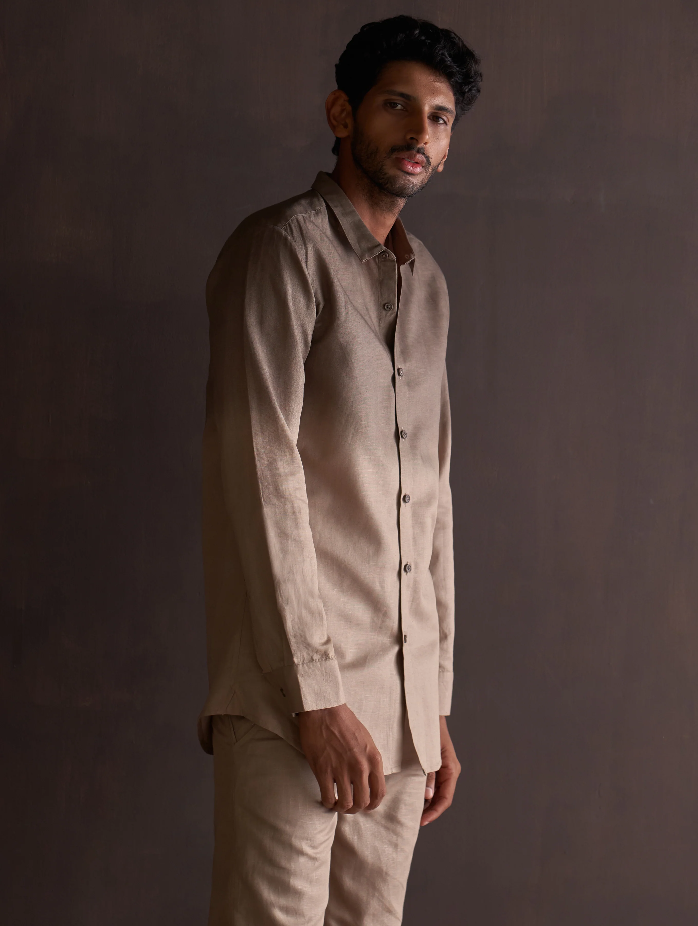 Kio Ombre Shirt - River Sand - Image 4
