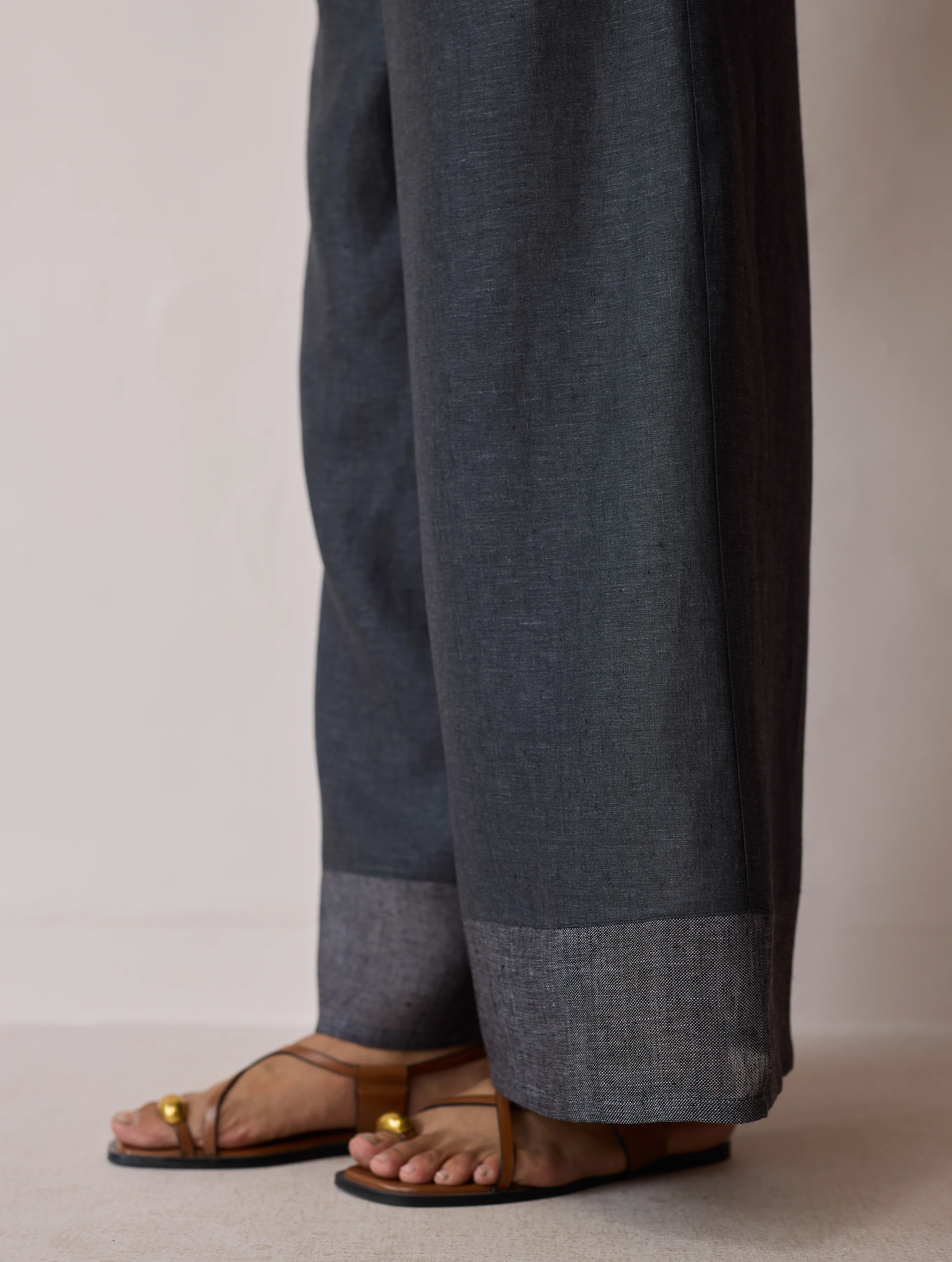 Kora Cowl-Neck Co-ord Set - Charcoal - Image 17