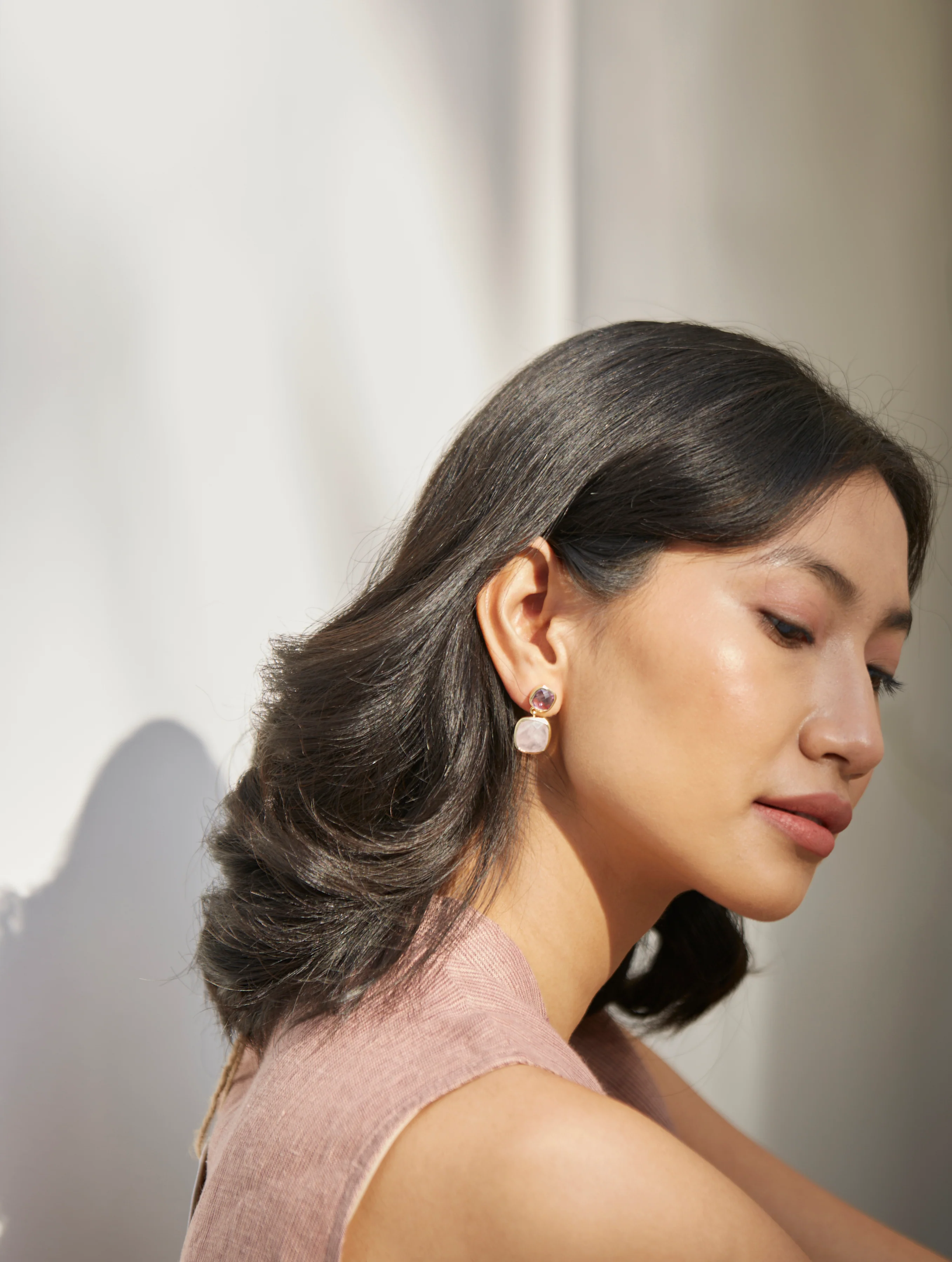 Kuina Earrings - Rose - Image 3