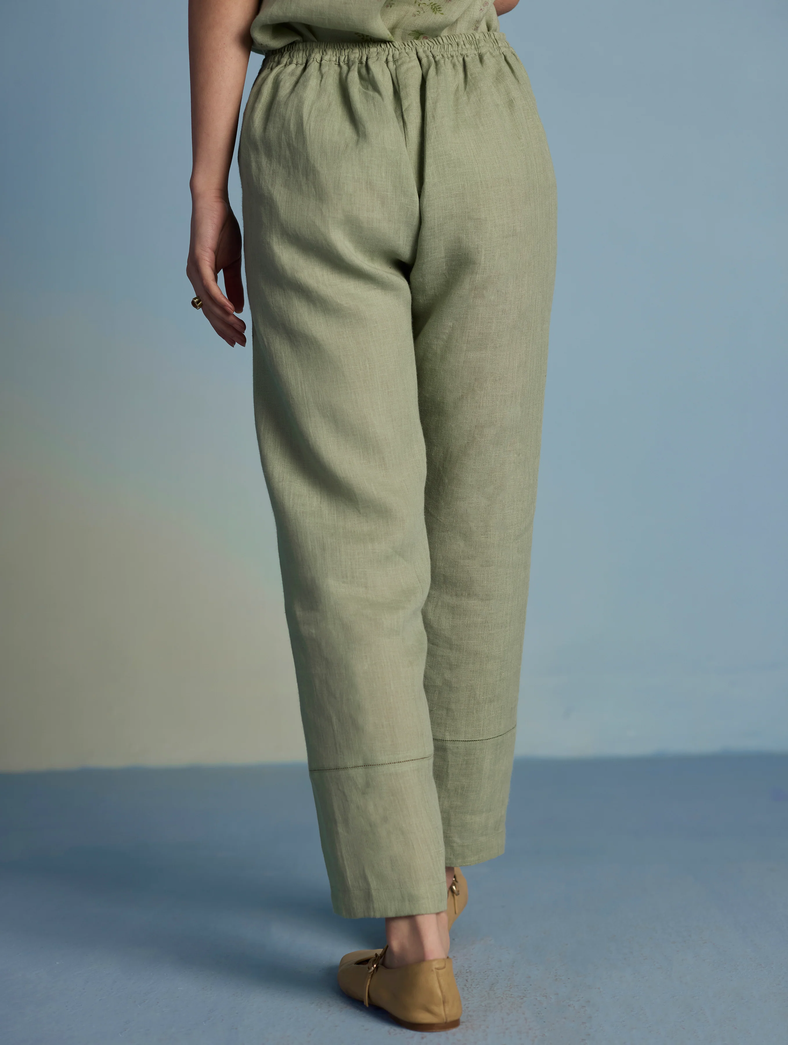 Kuya Timeless Linen Pant - Mint - Image 4