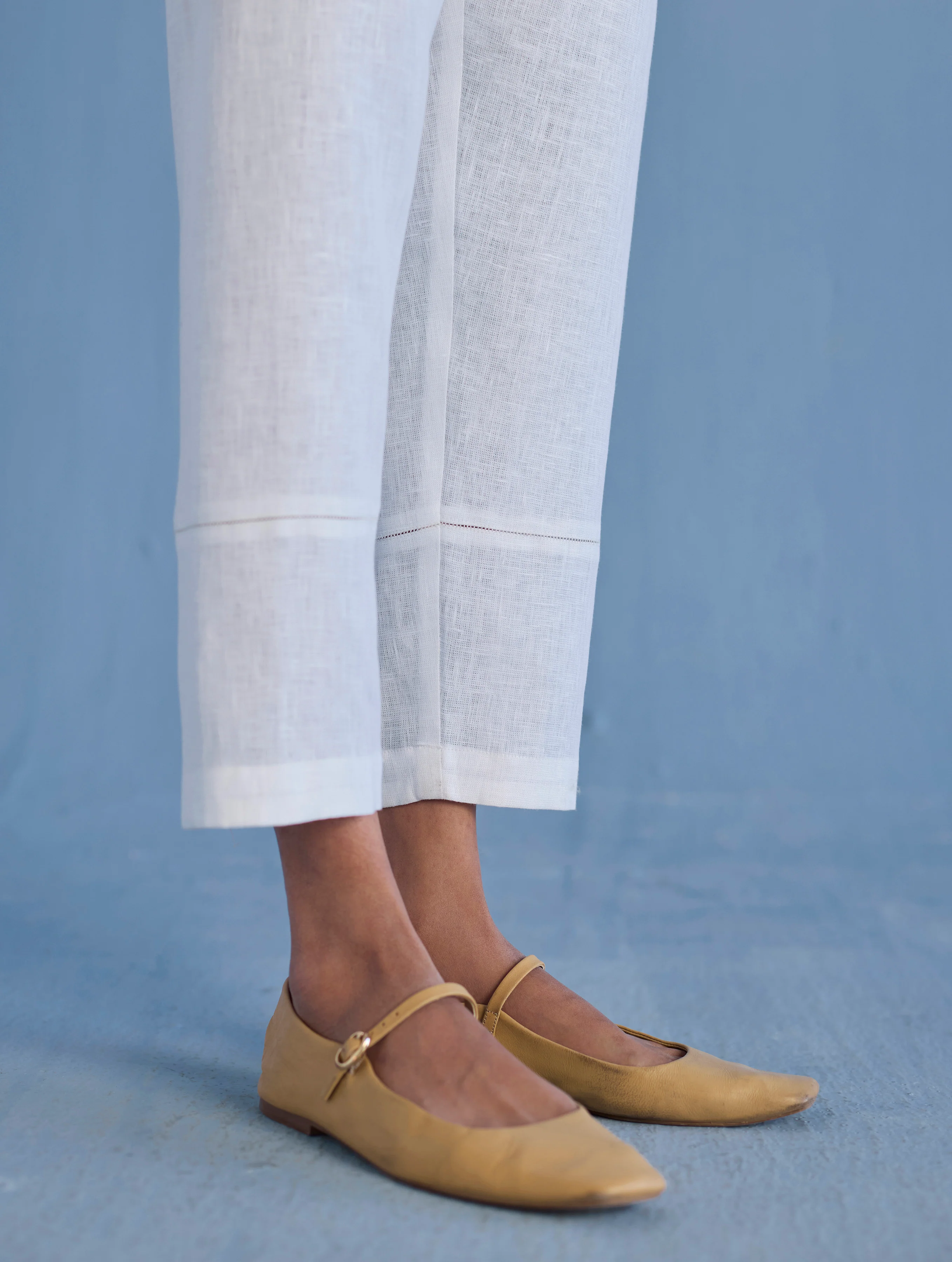 Kuya Timeless Linen Pant - White - Image 4