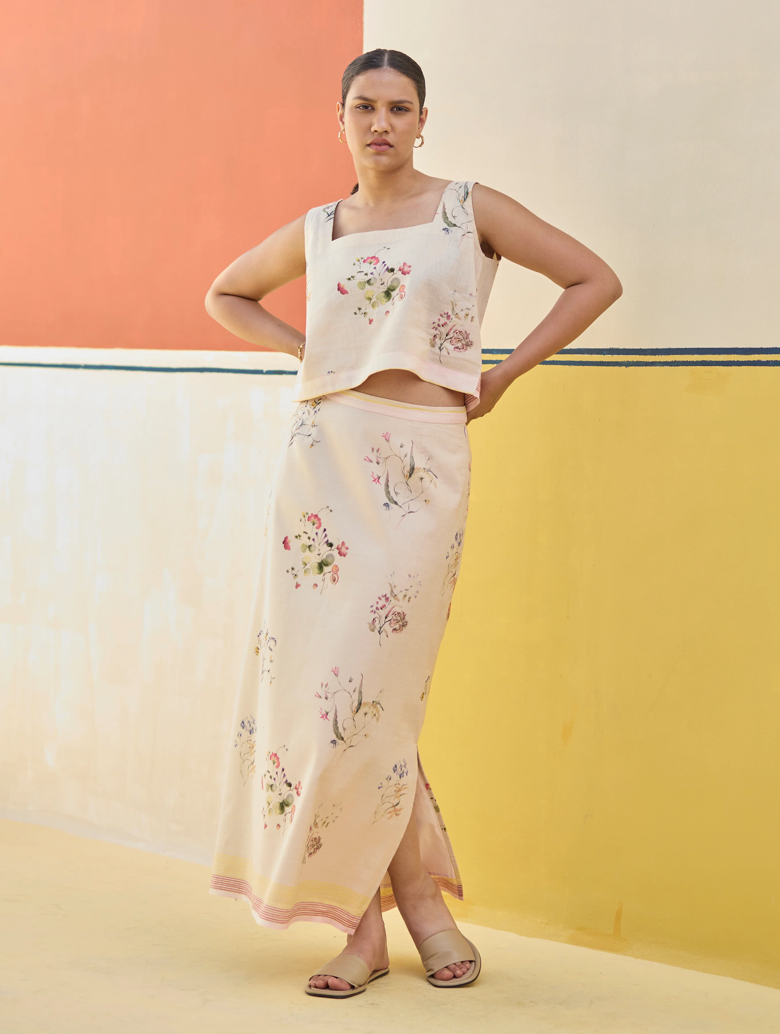 Leena Floral Co-ord Set
- Sand - Image 6