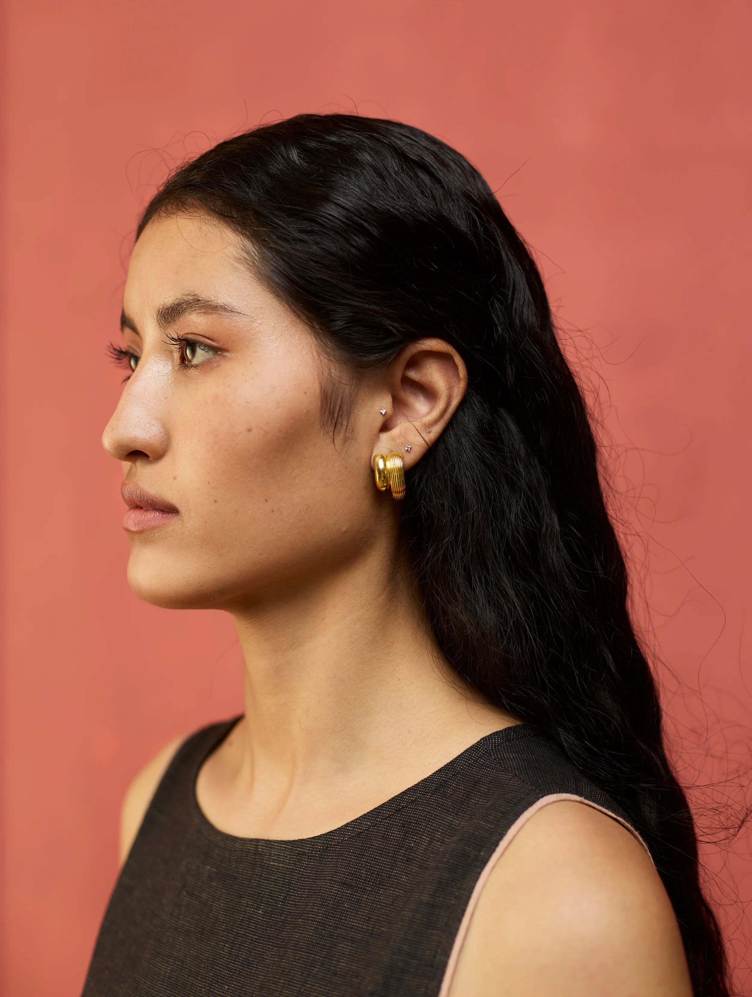 Lily Double Hoop Earrings - Image 3