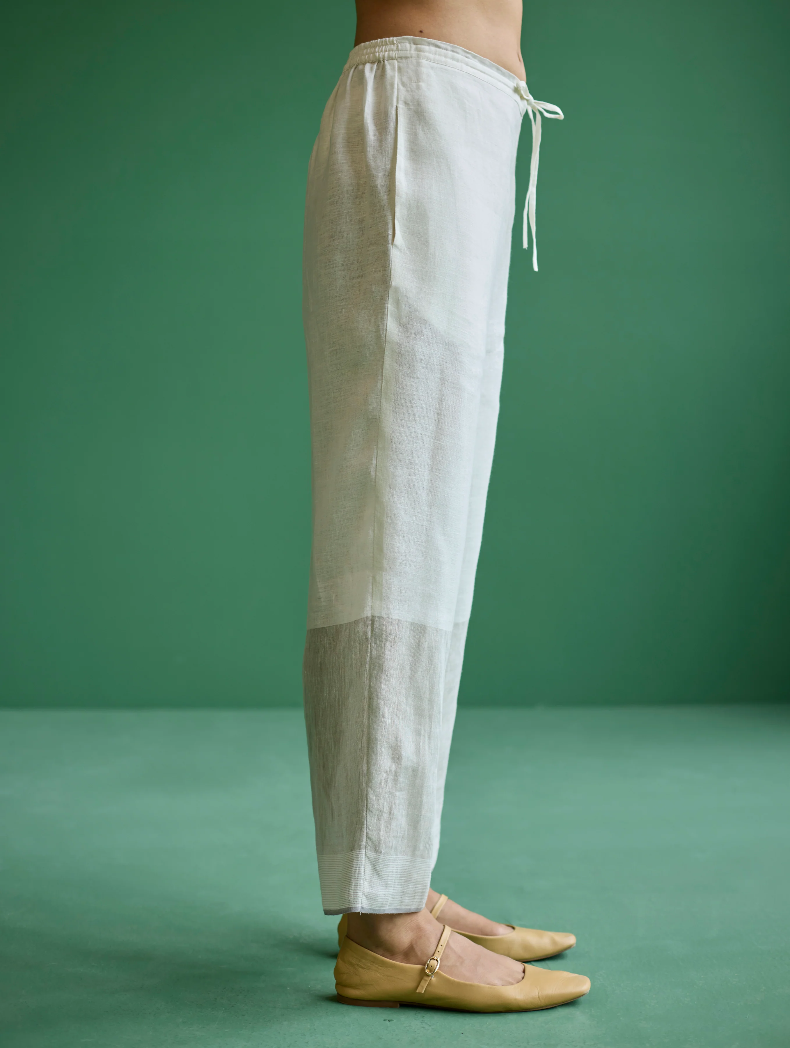 Lina Color-Blocked Co-ord Set - Ivory - Image 7
