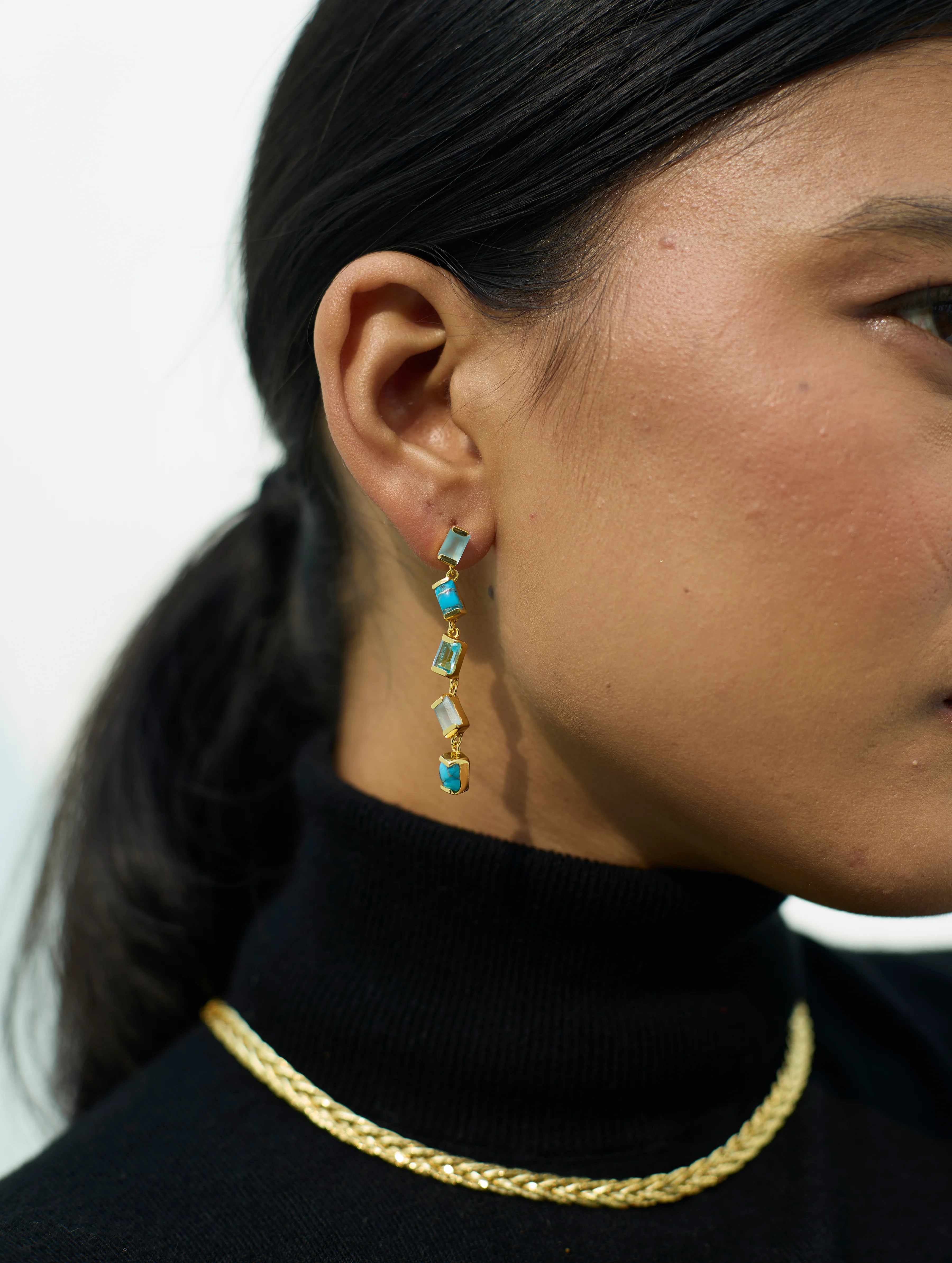 Lina Earring - Sky - Image 2