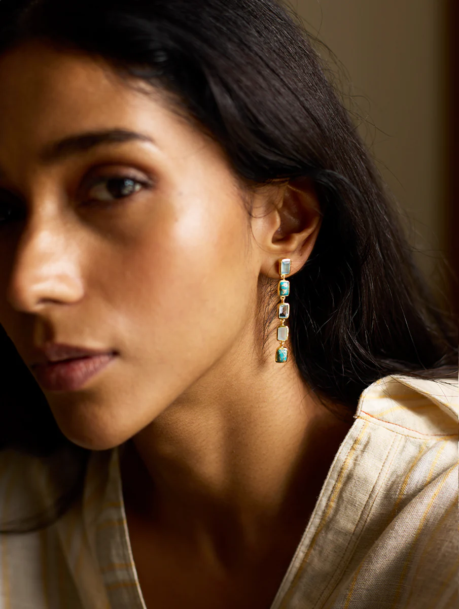 Mana Earring - Aqua - Image 2